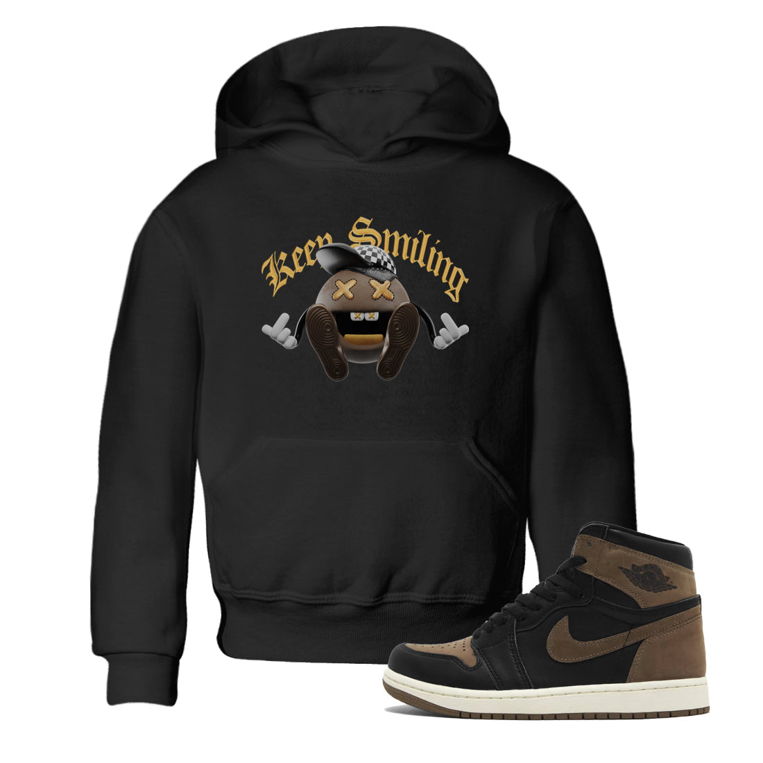 Keep Smiling snkmatch Tee Kids - Air Jordan 1 Palomino