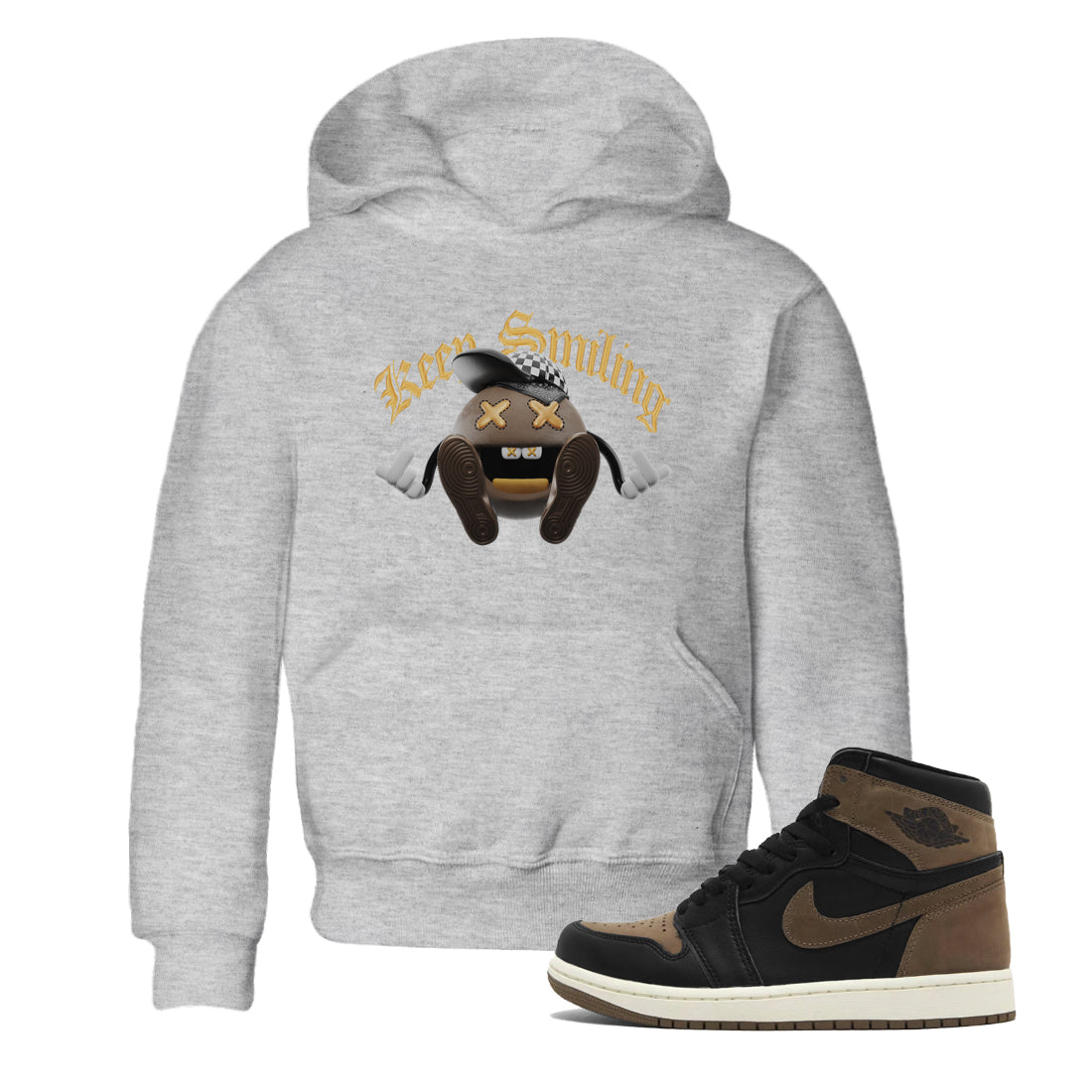 Keep Smiling snkmatch Tee Kids - Air Jordan 1 Palomino