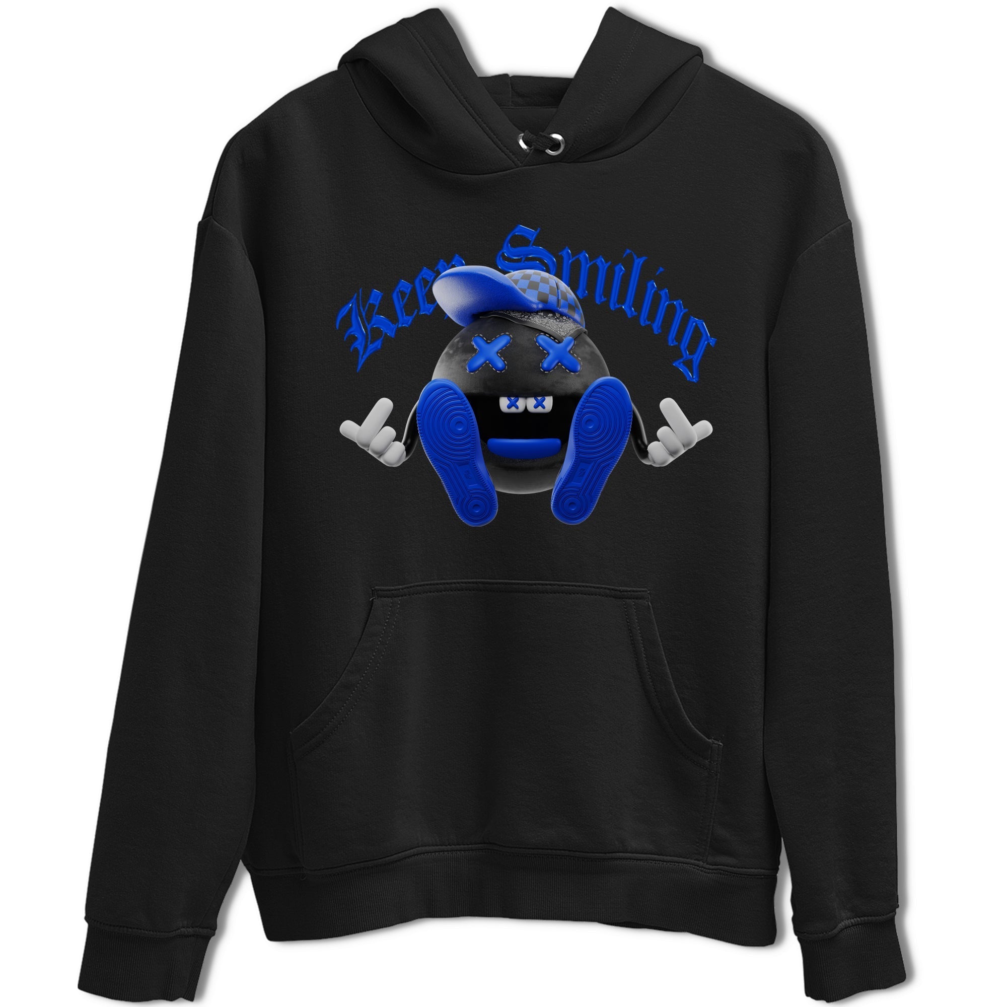 Keep Smiling snkmatch Tee - Air Jordan 1 Royal Reimagined