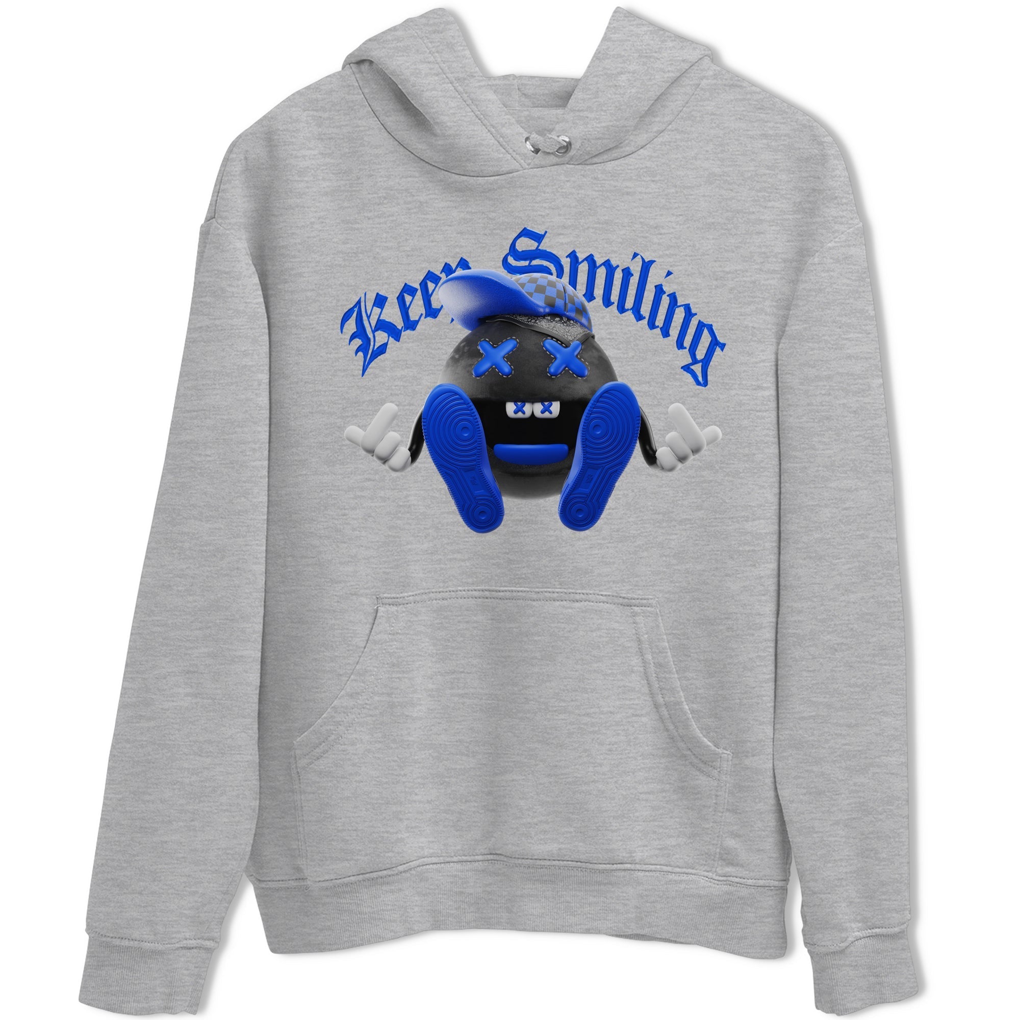 Keep Smiling snkmatch Tee - Air Jordan 1 Royal Reimagined