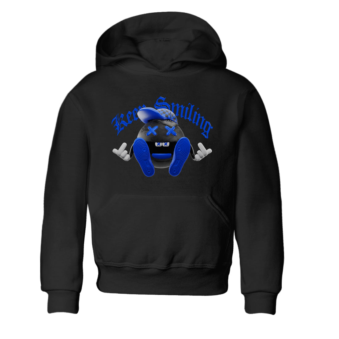Keep Smiling snkmatch Tee Kids - Air Jordan 1 Royal Reimagined