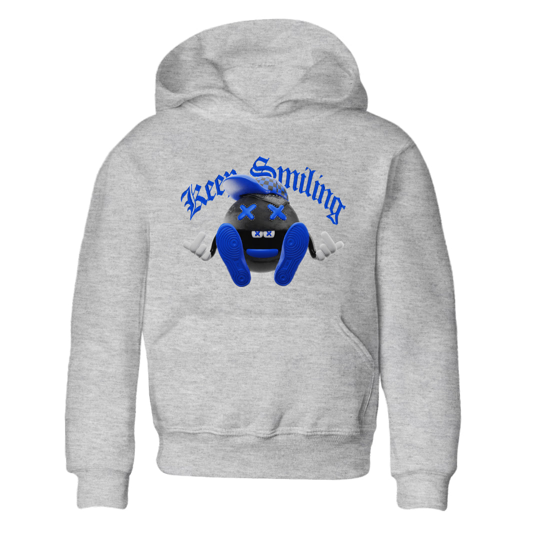 Keep Smiling snkmatch Tee Kids - Air Jordan 1 Royal Reimagined