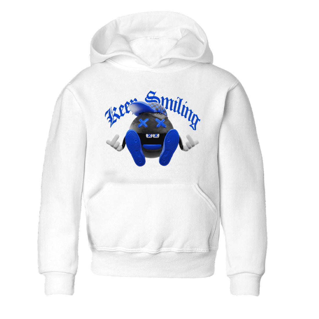 Keep Smiling snkmatch Tee Kids - Air Jordan 1 Royal Reimagined