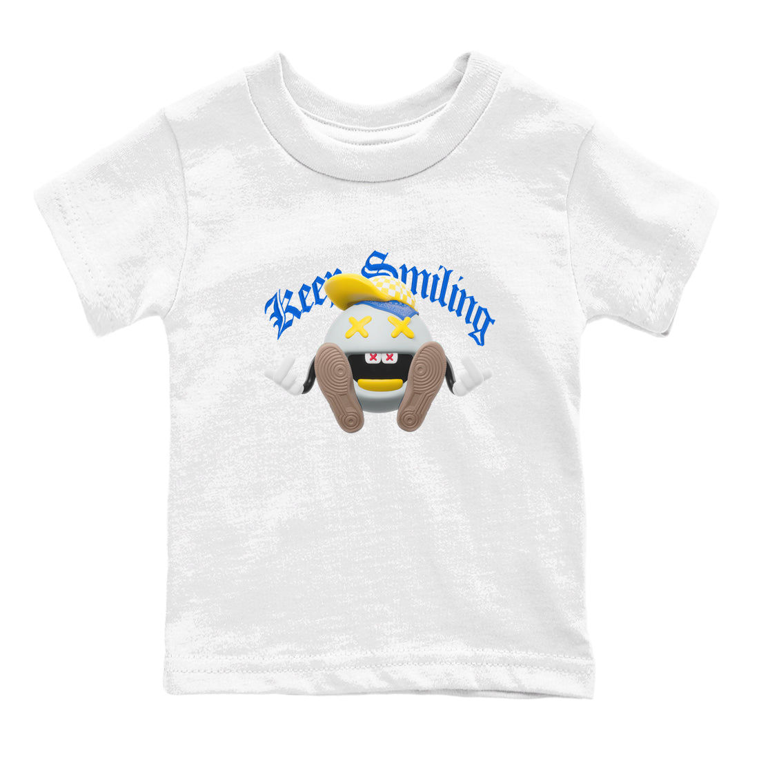 Keep Smiling snkmatch Tees Kids - Air Jordan 1 Travis Scott Canary