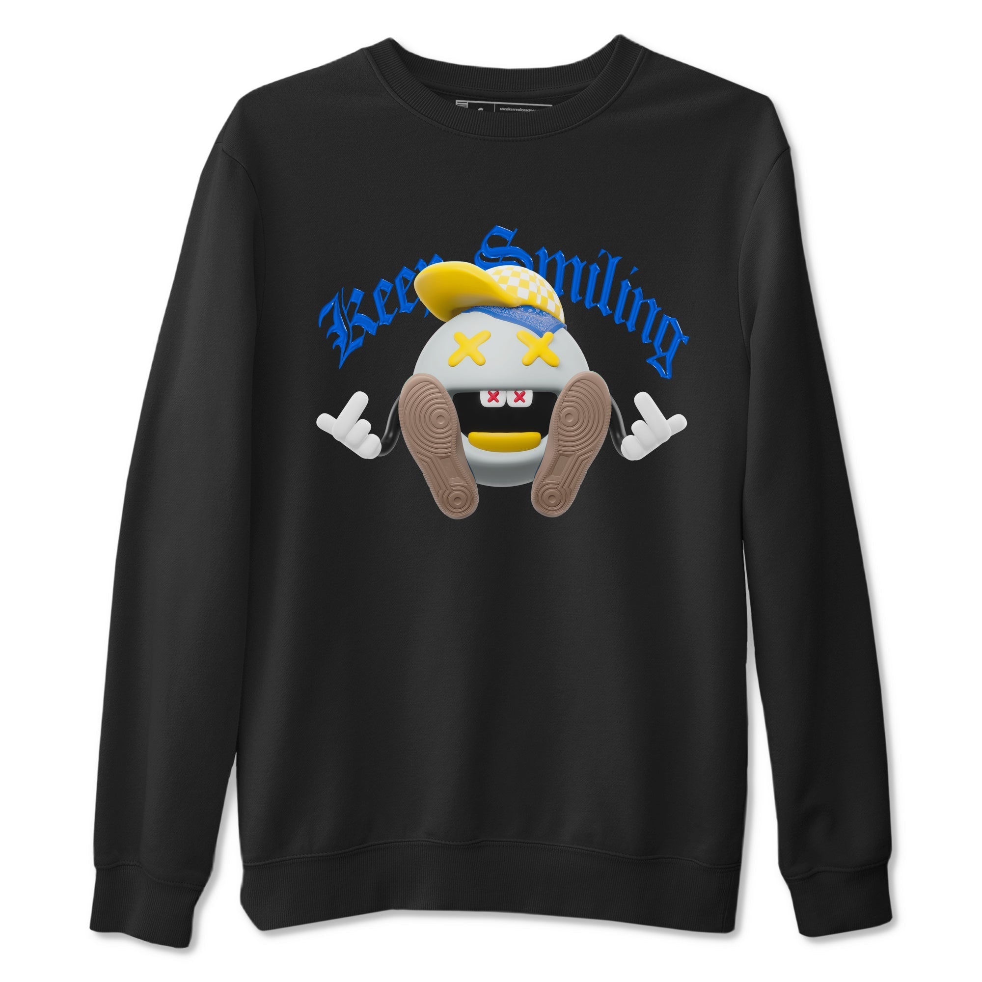 Keep Smiling snkmatch Tees - Air Jordan 1 Travis Scott Canary