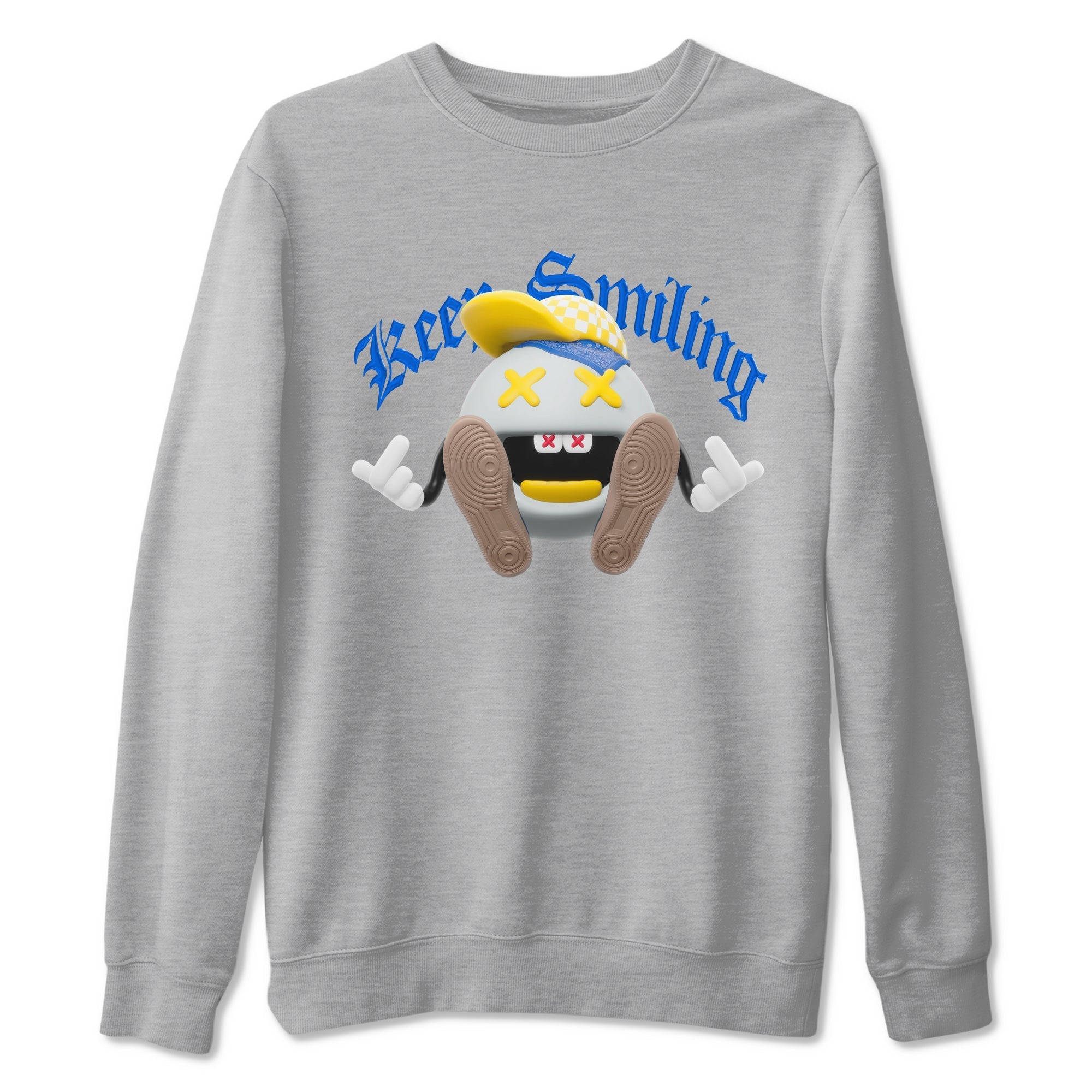 Keep Smiling snkmatch Tees - Air Jordan 1 Travis Scott Canary