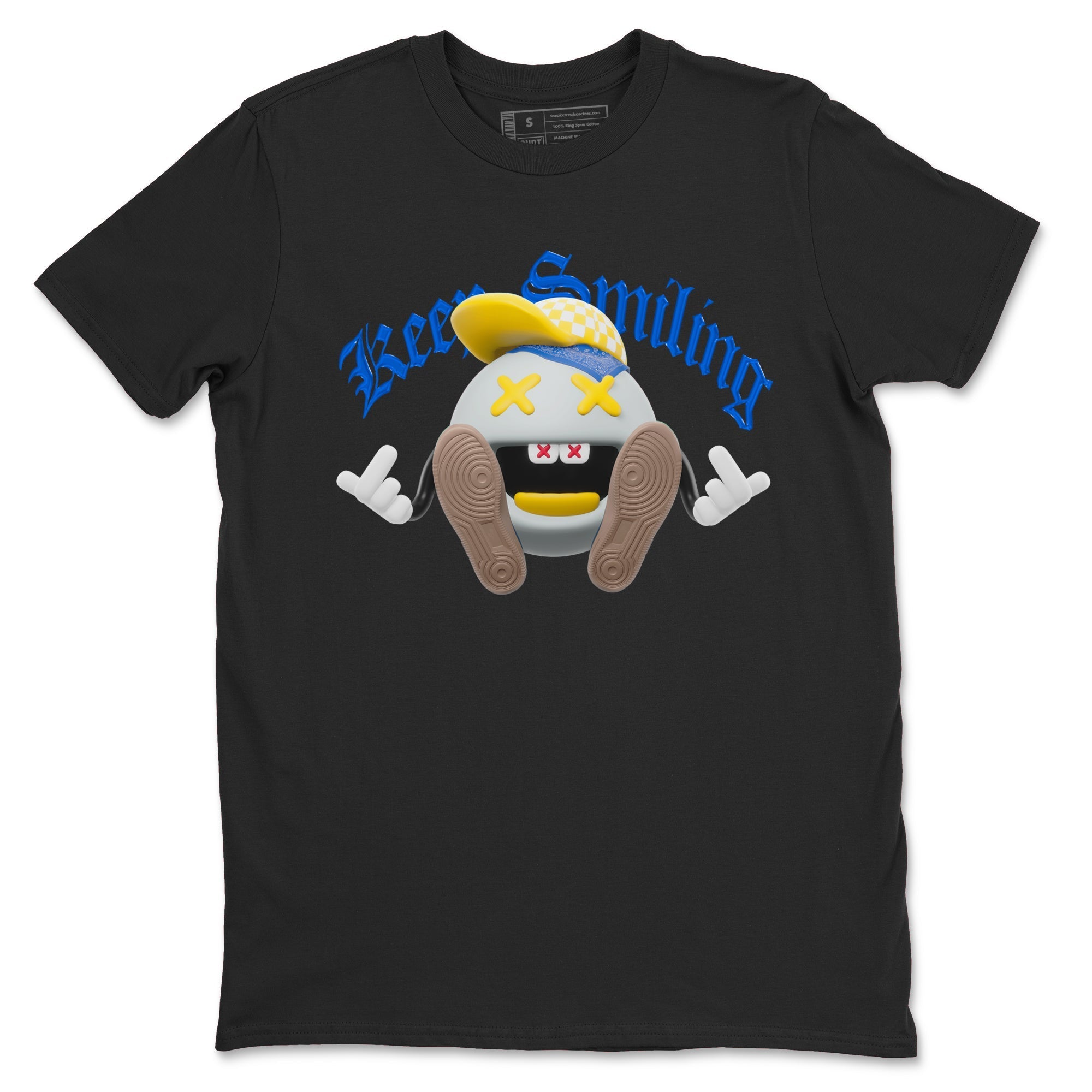 Keep Smiling snkmatch Tees - Air Jordan 1 Travis Scott Canary