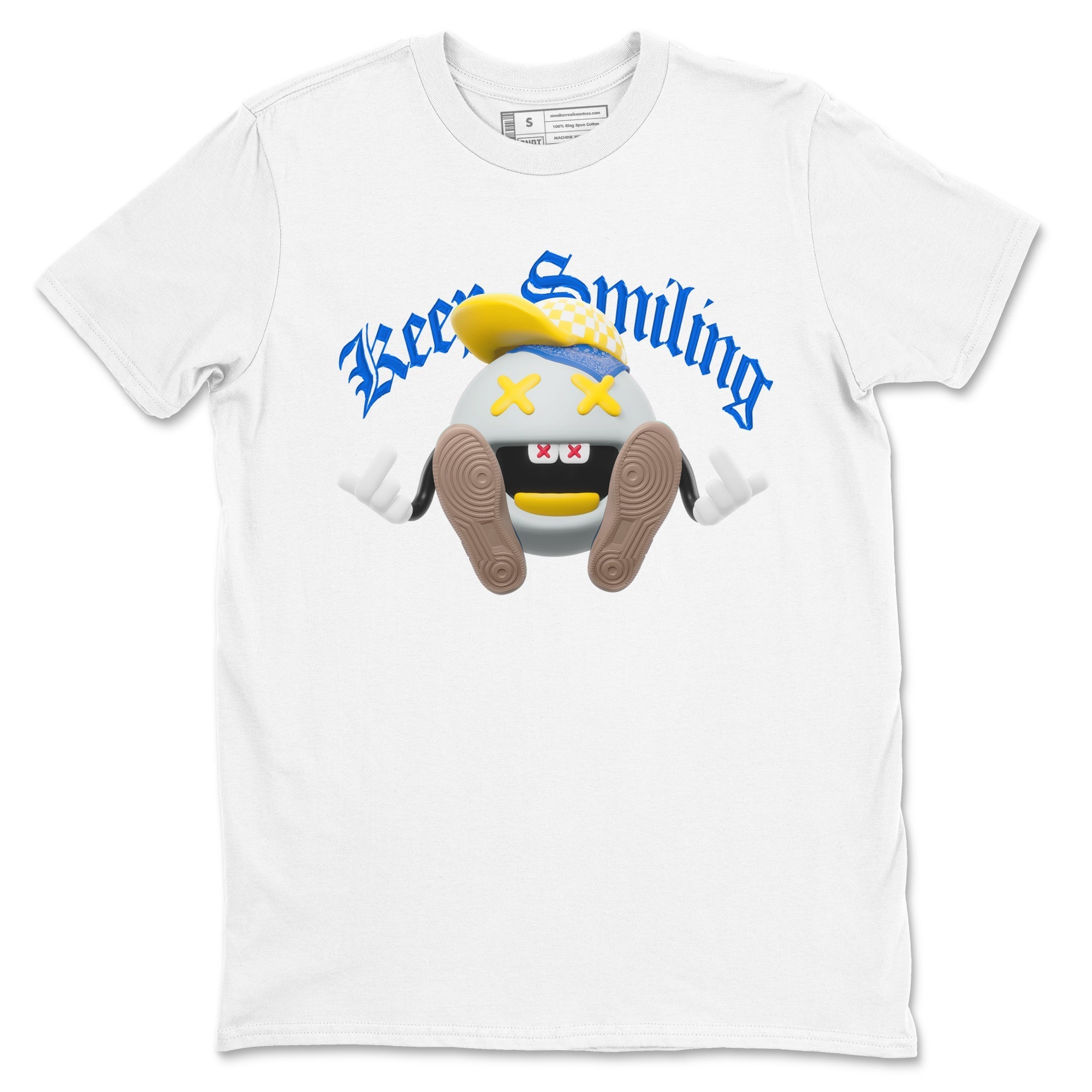 Keep Smiling snkmatch Tees - Air Jordan 1 Travis Scott Canary