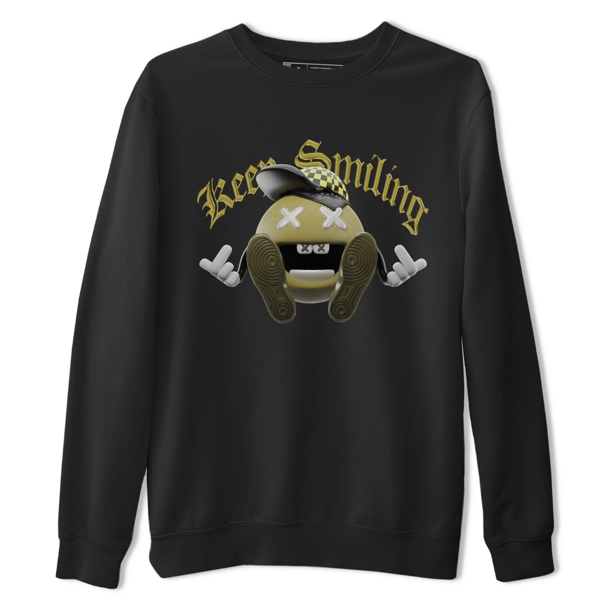 Keep Smiling snkmatch Tee - Air Jordan 1 Travis Scott Golf