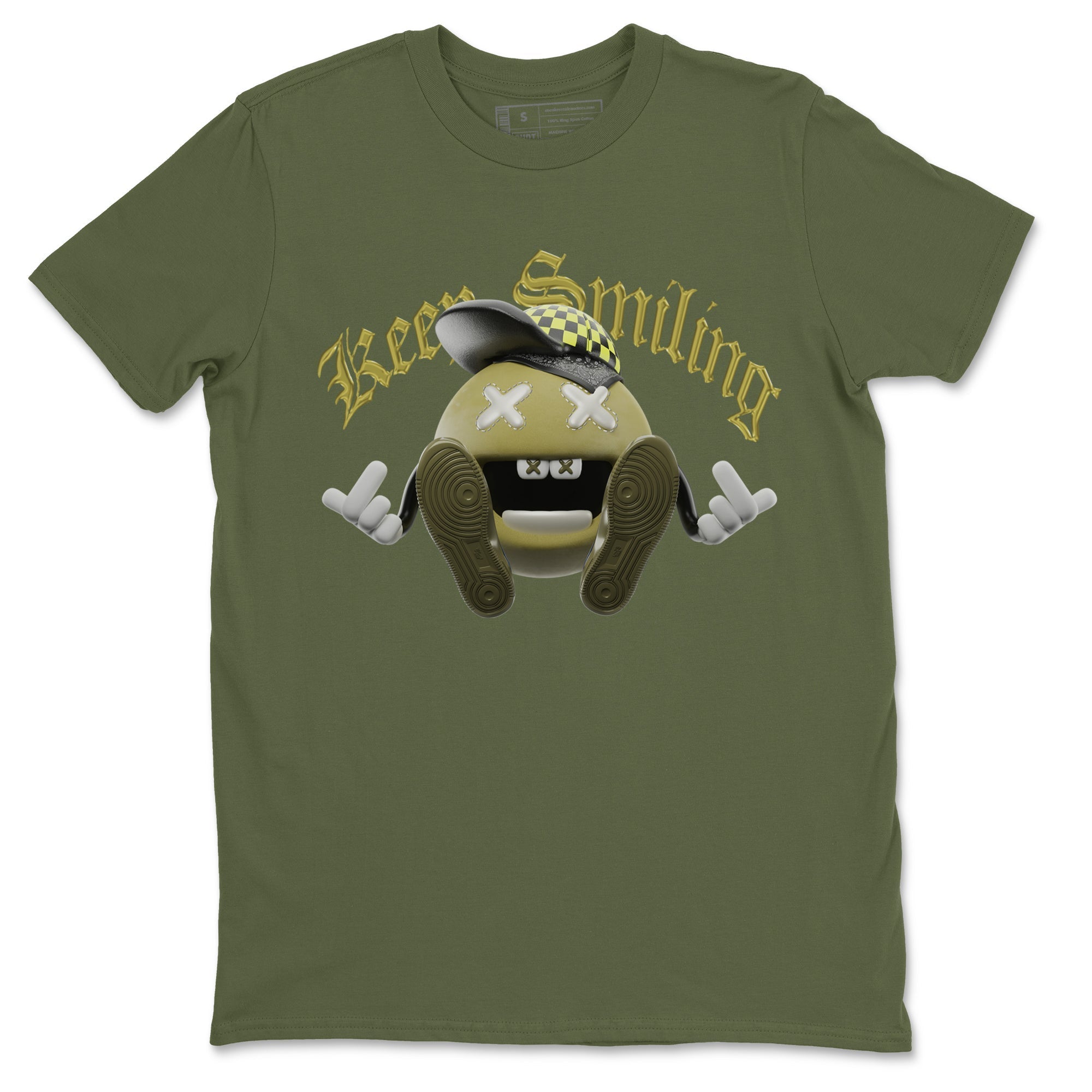 Keep Smiling snkmatch Tee - Air Jordan 1 Travis Scott Golf