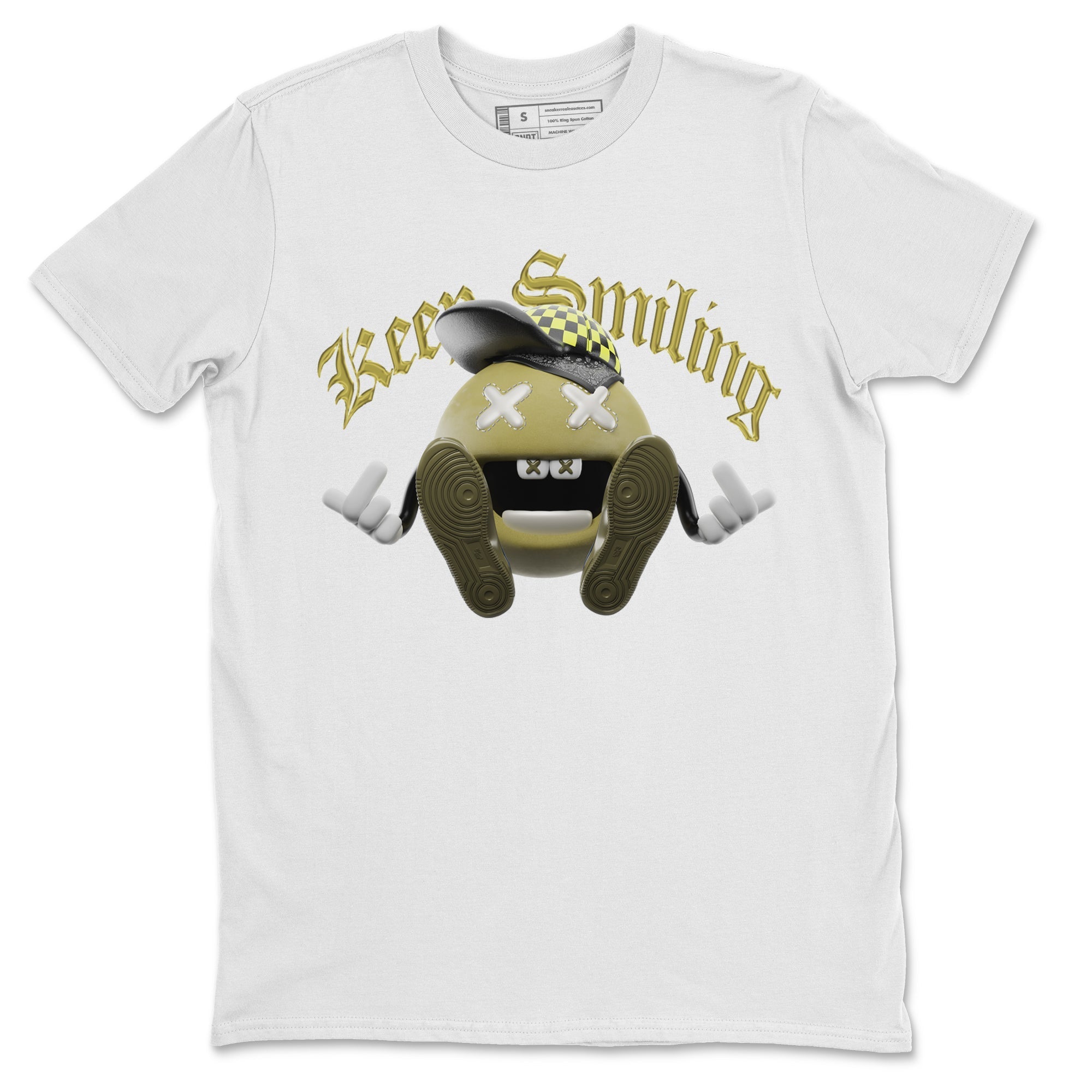 Keep Smiling snkmatch Tee - Air Jordan 1 Travis Scott Golf