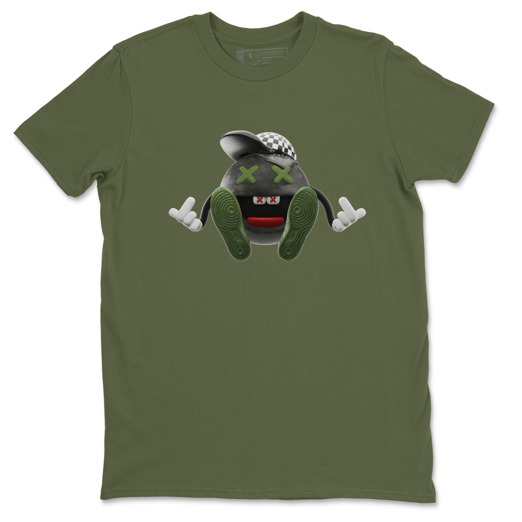 Keep Smiling Unisex Tops - Air Jordan 1 Travis Scott Olive