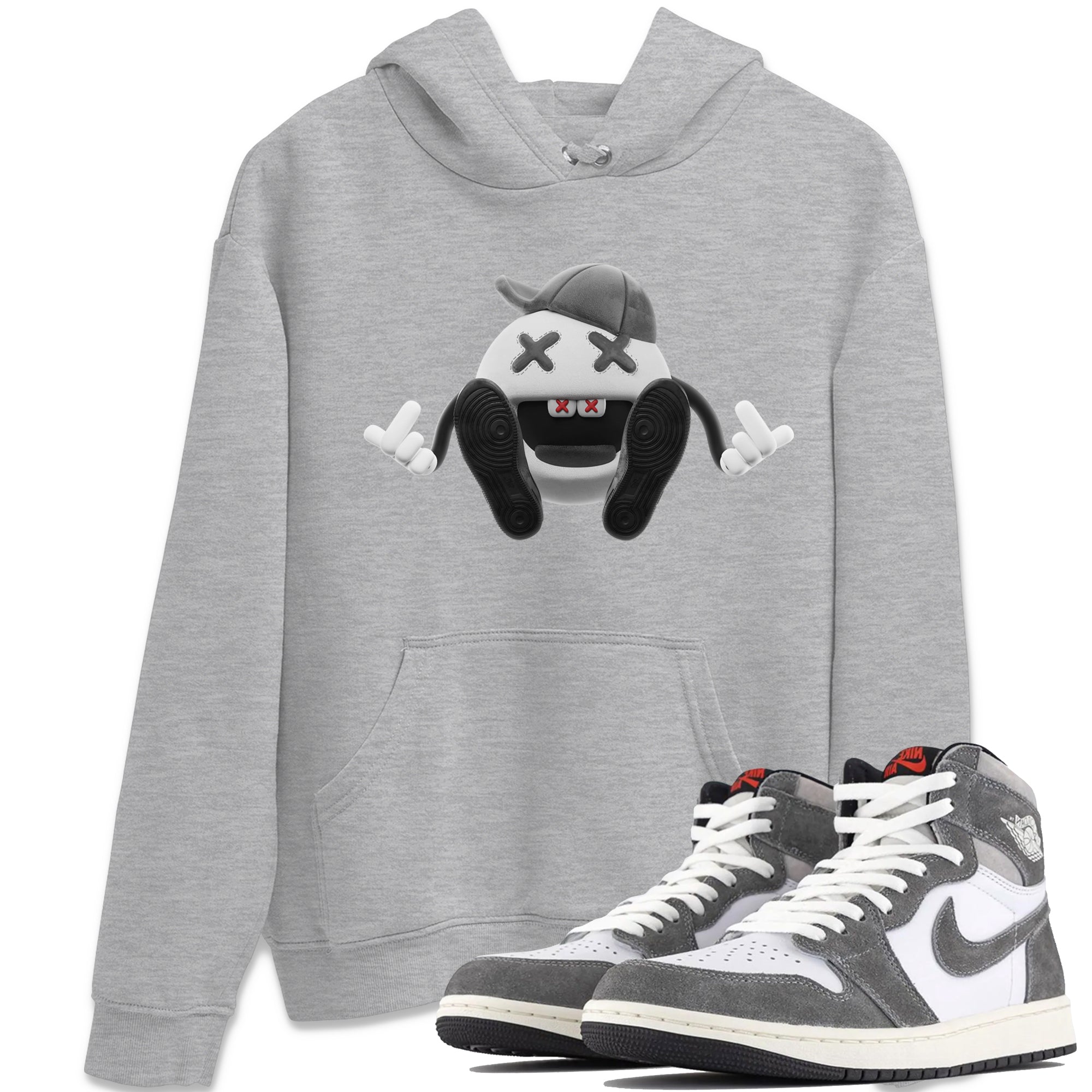 Keep Smiling Unisex Tops - Air Jordan 1 Washed Heritage
