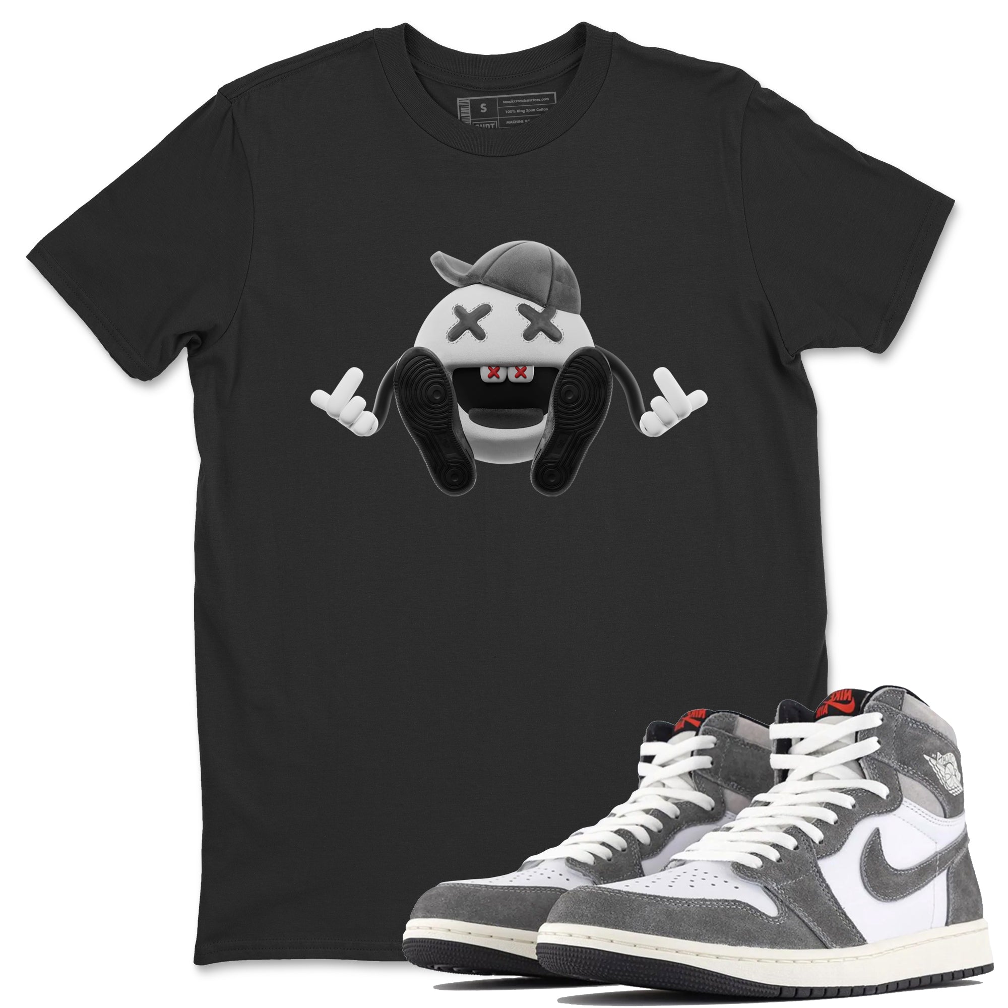 Keep Smiling Unisex Tops - Air Jordan 1 Washed Heritage