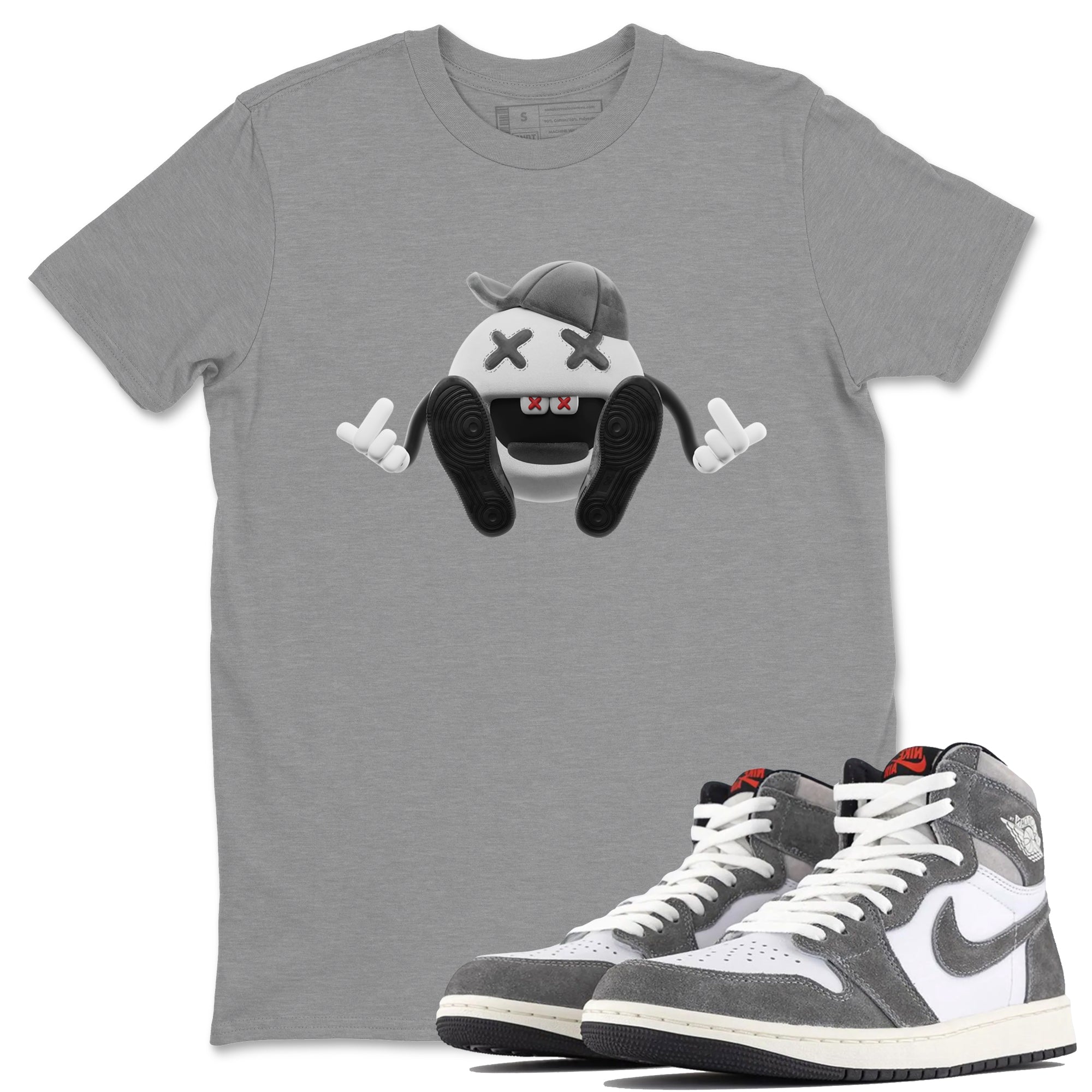 Keep Smiling Unisex Tops - Air Jordan 1 Washed Heritage
