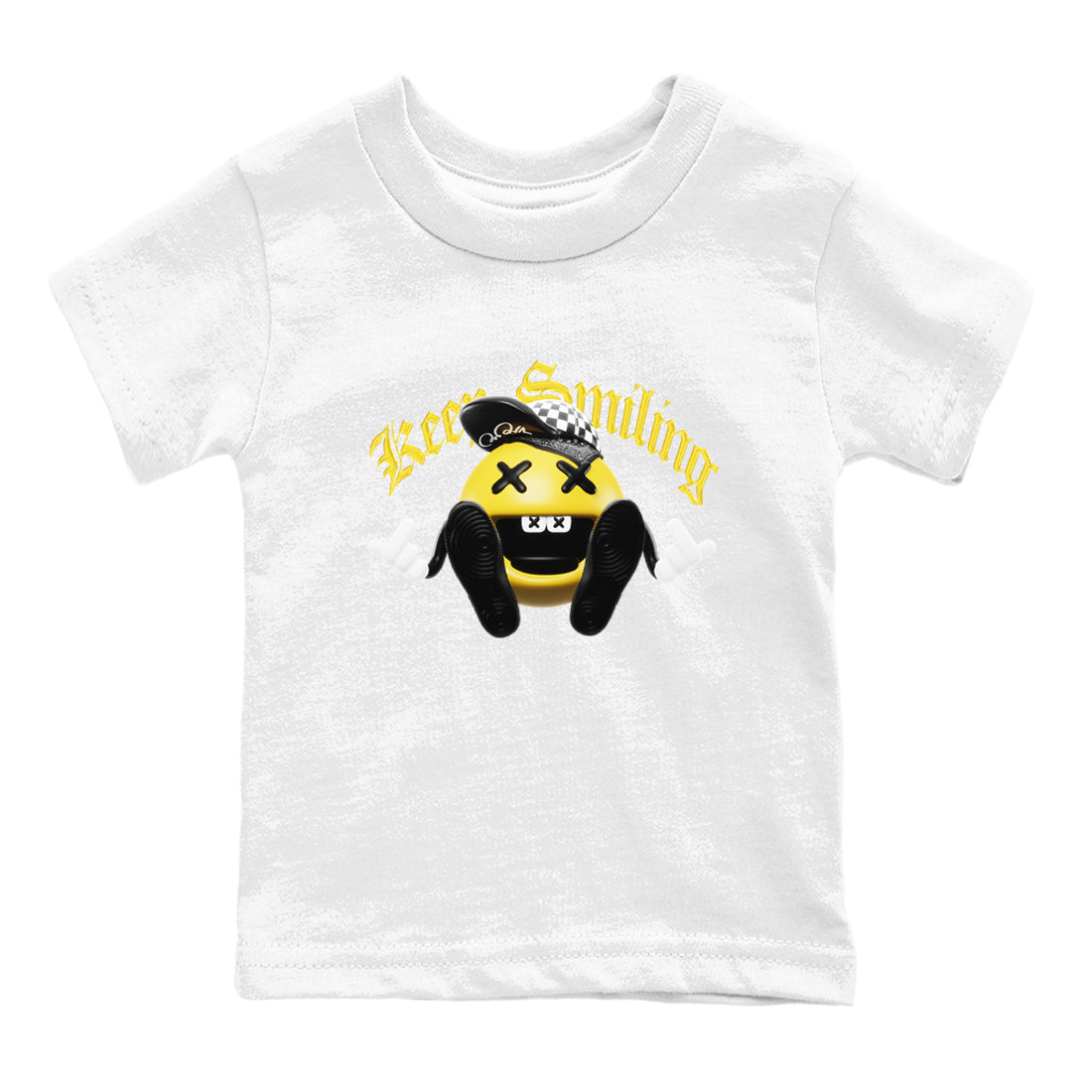 Keep Smiling snkmatch Tees Kids - Air Jordan 1 Yellow Ochre