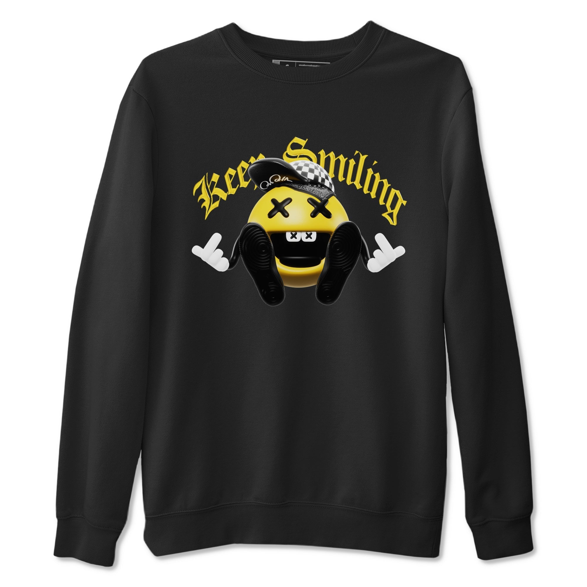 Keep Smiling snkmatch Tees - Air Jordan 1 Yellow Ochre