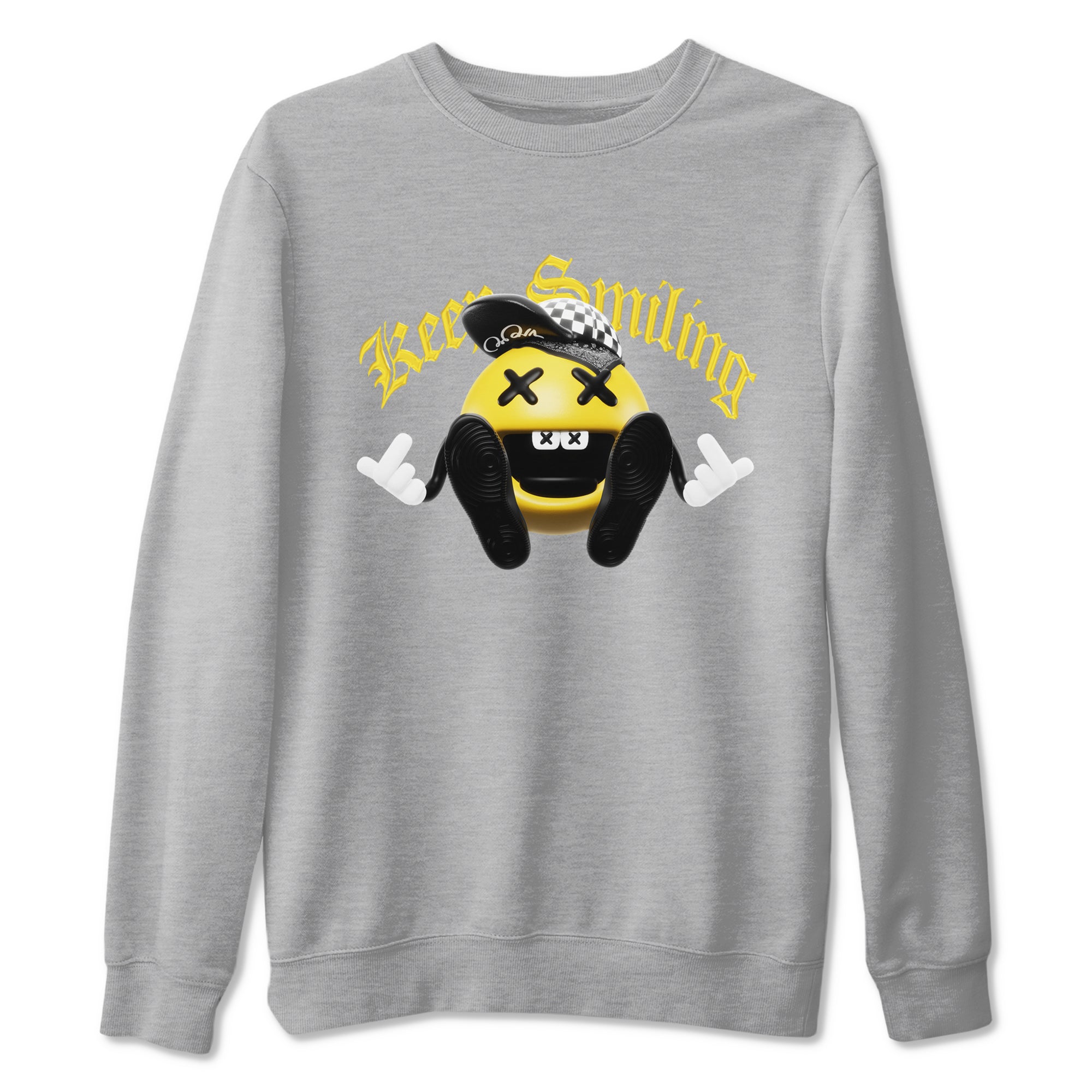 Keep Smiling snkmatch Tees - Air Jordan 1 Yellow Ochre