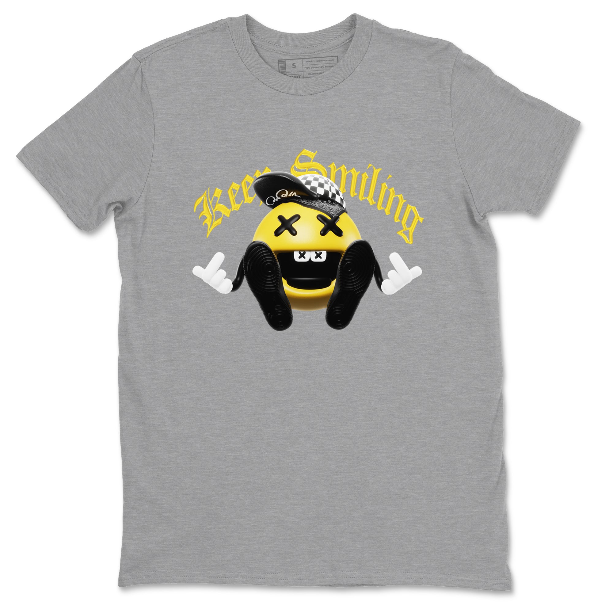 Keep Smiling snkmatch Tees - Air Jordan 1 Yellow Ochre
