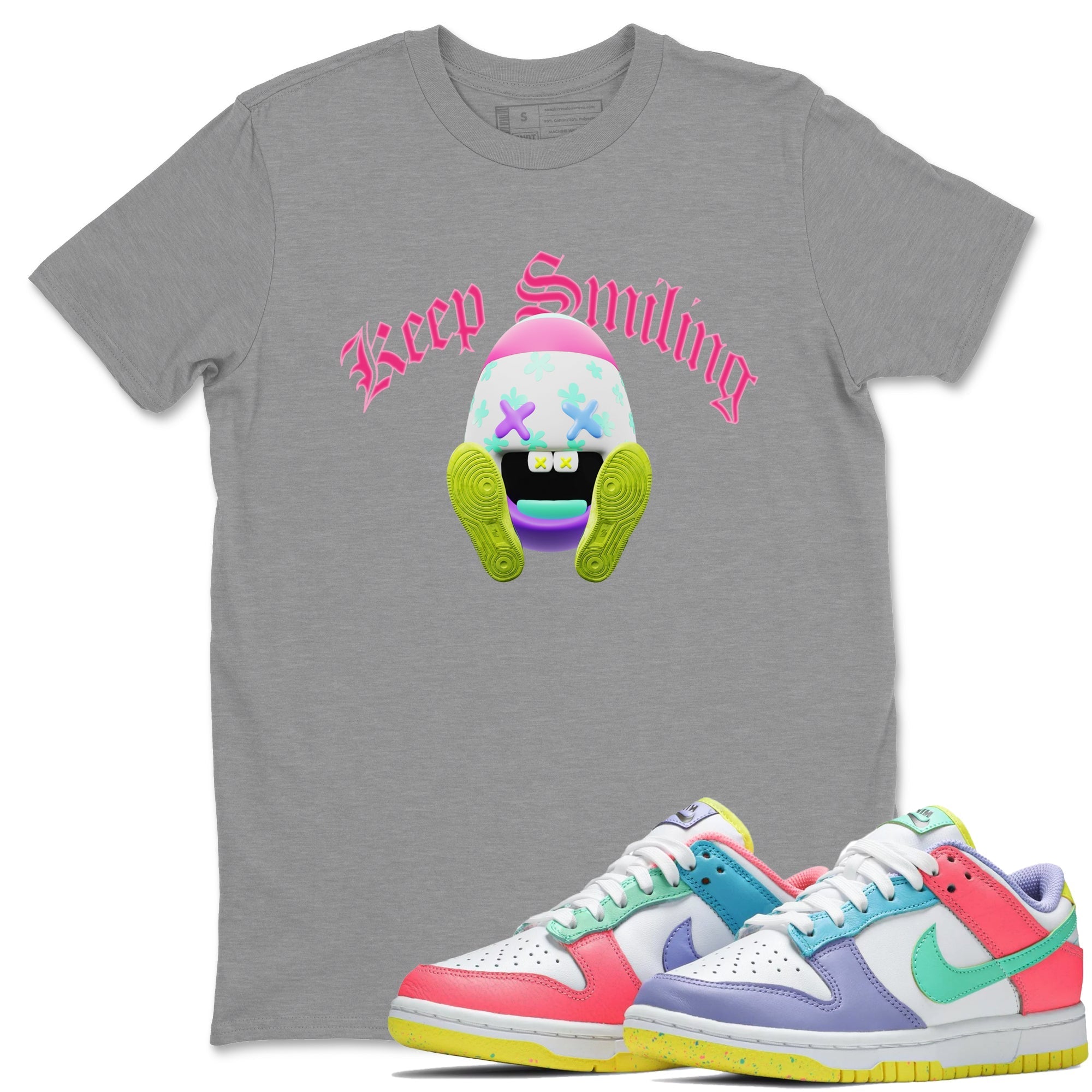 Keep Smiling Unisex Tops - Dunk Easter Candy