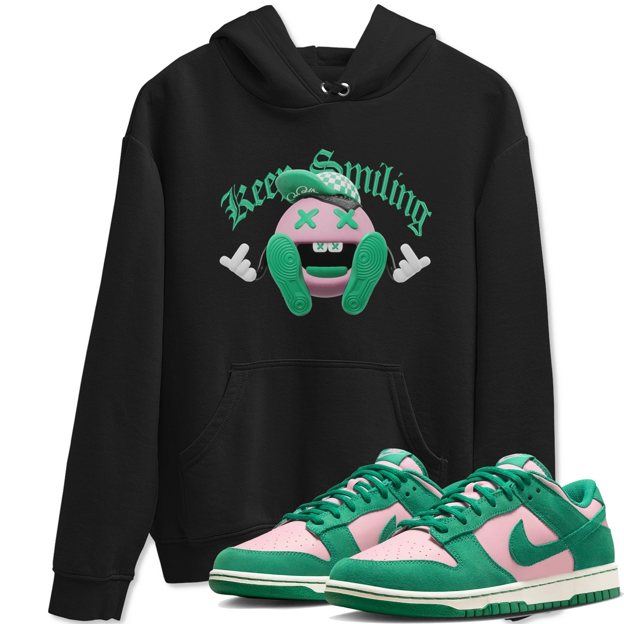 Keep Smiling snkmatch Tees - Dunk Medium Soft Pink Malachite