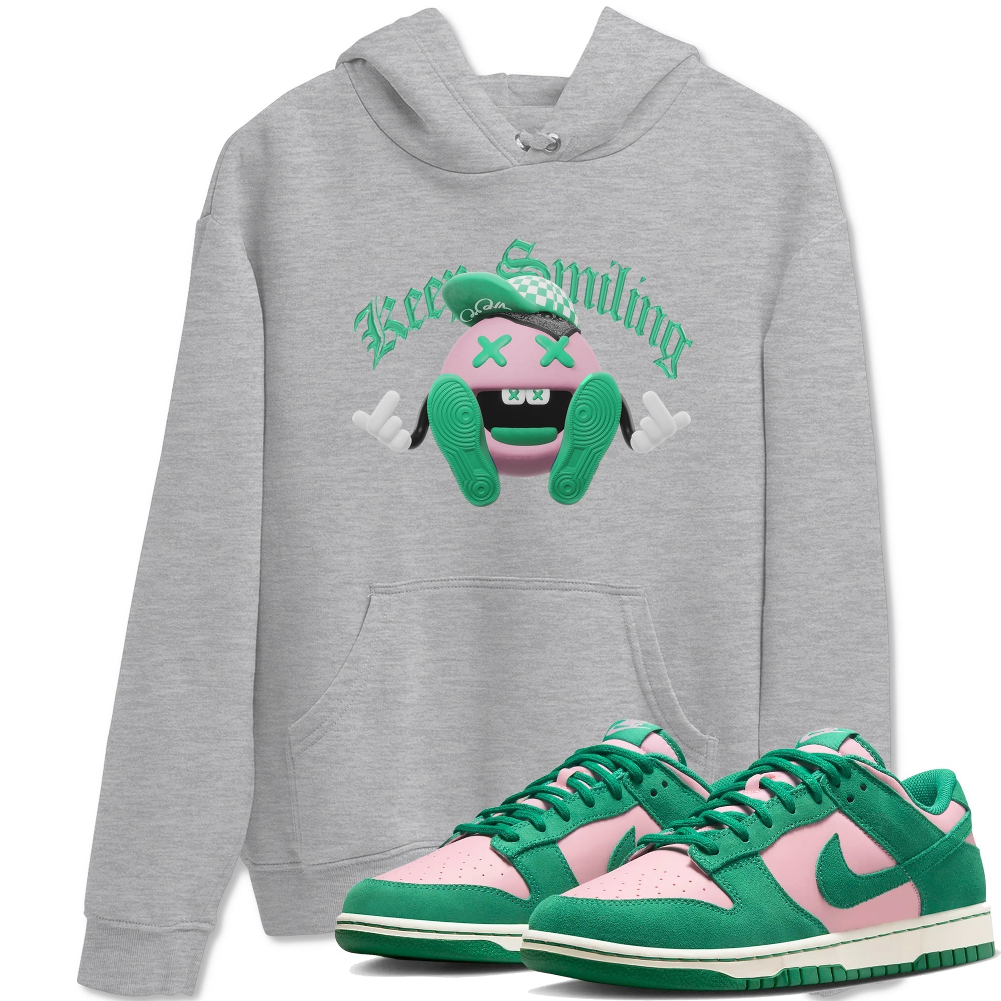 Keep Smiling snkmatch Tees - Dunk Medium Soft Pink Malachite