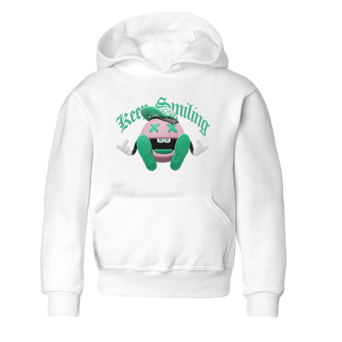 Keep Smiling snkmatch Tees Kids - Dunk Medium Soft Pink Malachite