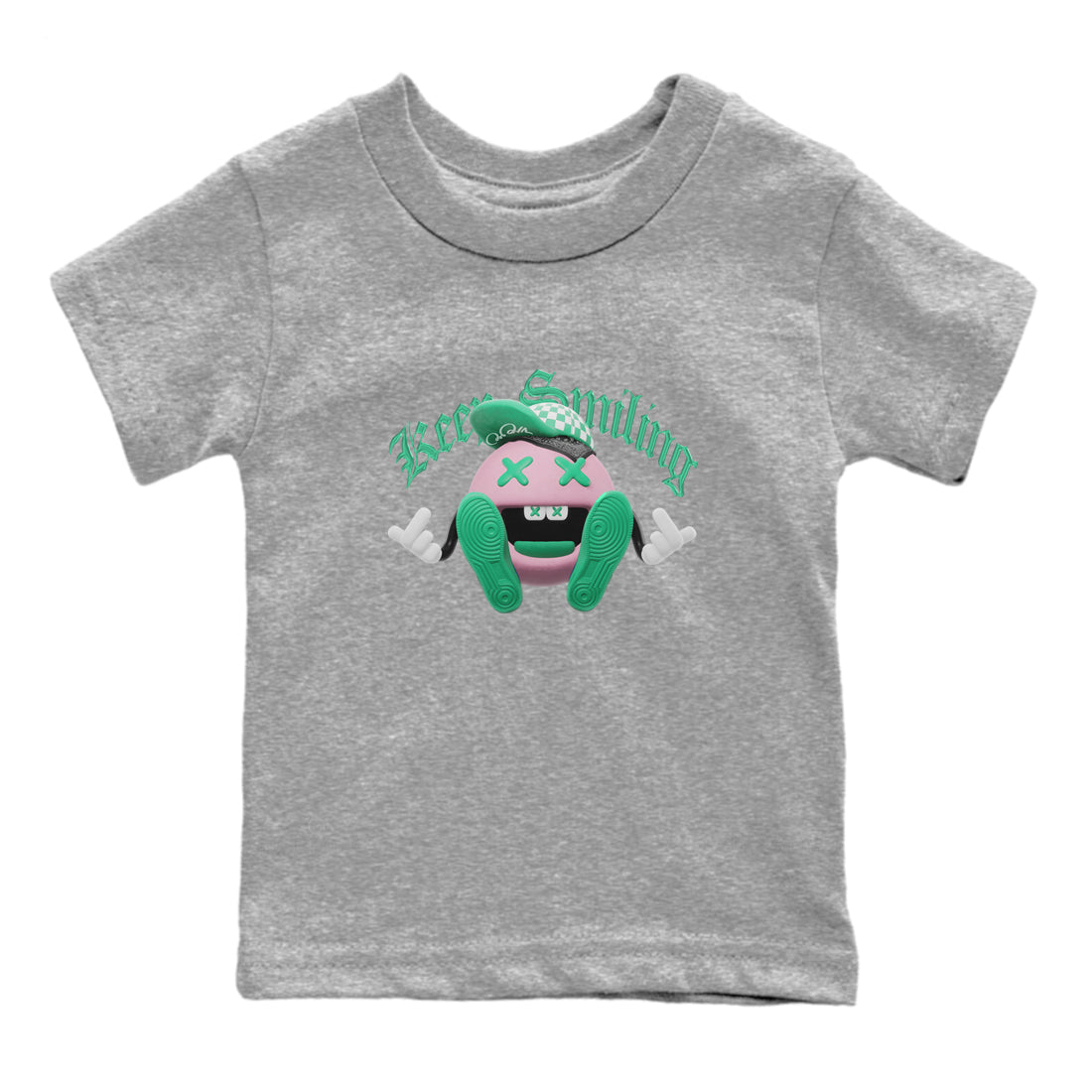 Keep Smiling snkmatch Tees Kids - Dunk Medium Soft Pink Malachite