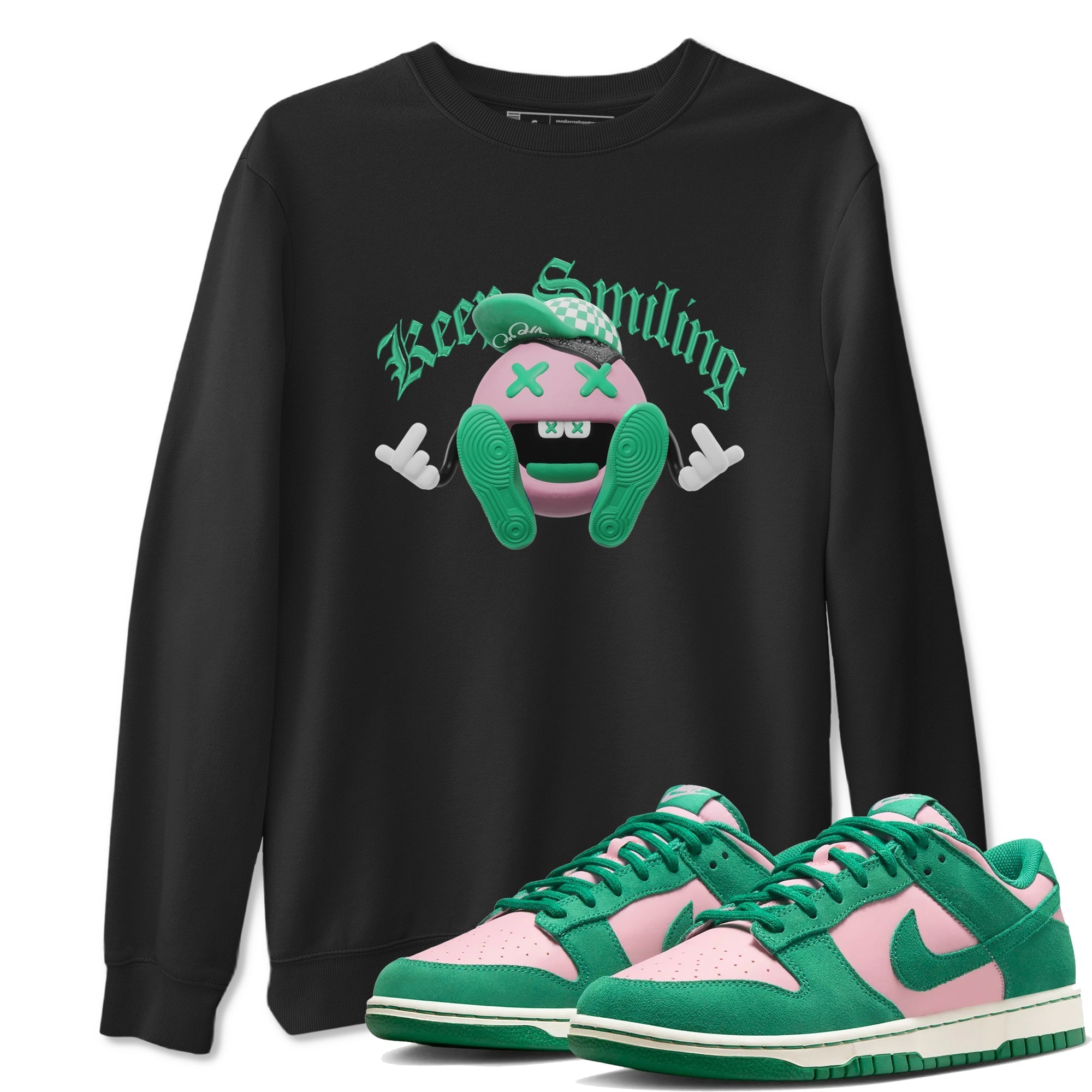 Keep Smiling snkmatch Tees - Dunk Medium Soft Pink Malachite