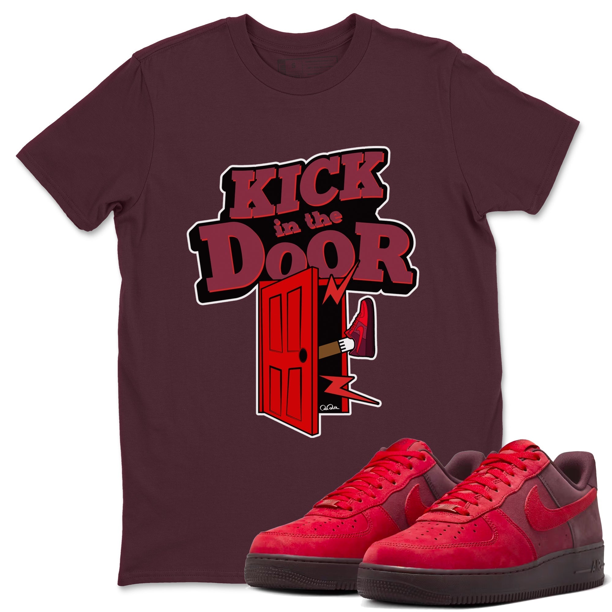 Kick In The Door snkmatch Tees - Air Force 1 Layers Of Love
