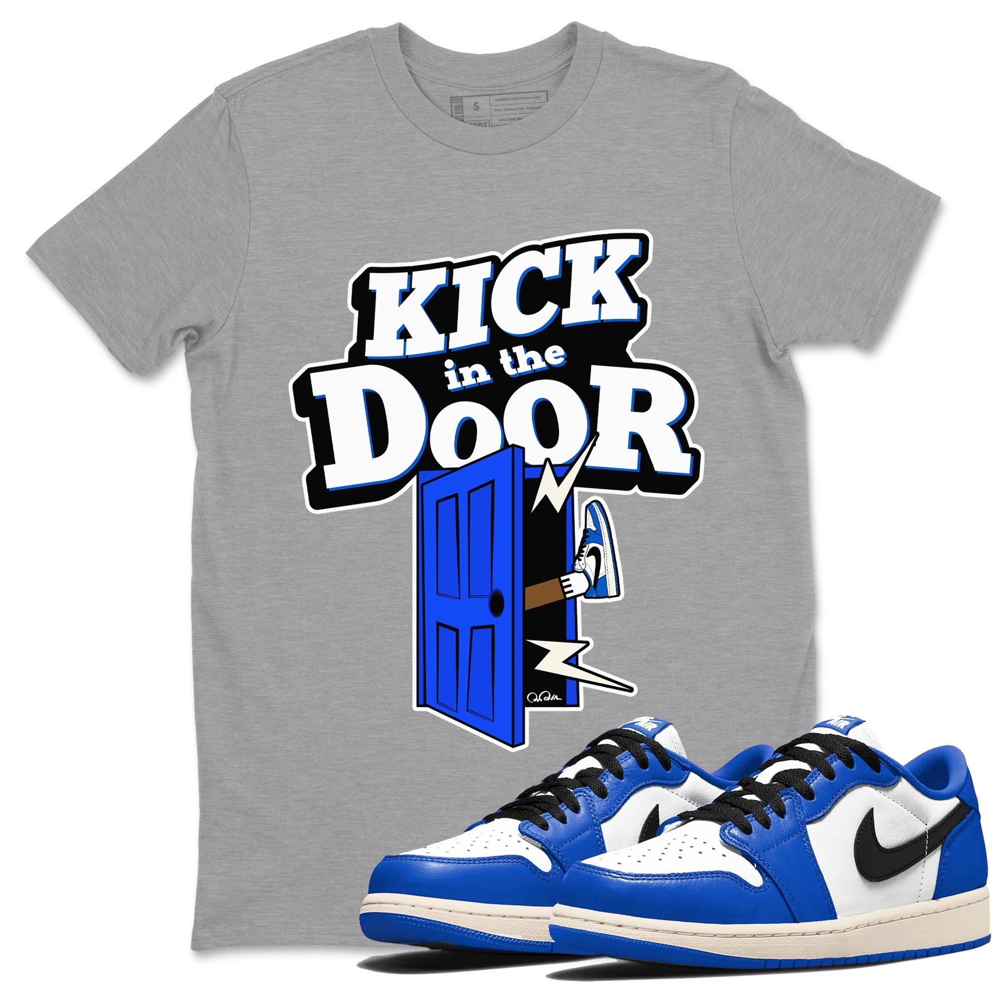 Kick In The Door snkmatch Tees - Air Jordan 1 Game Royal