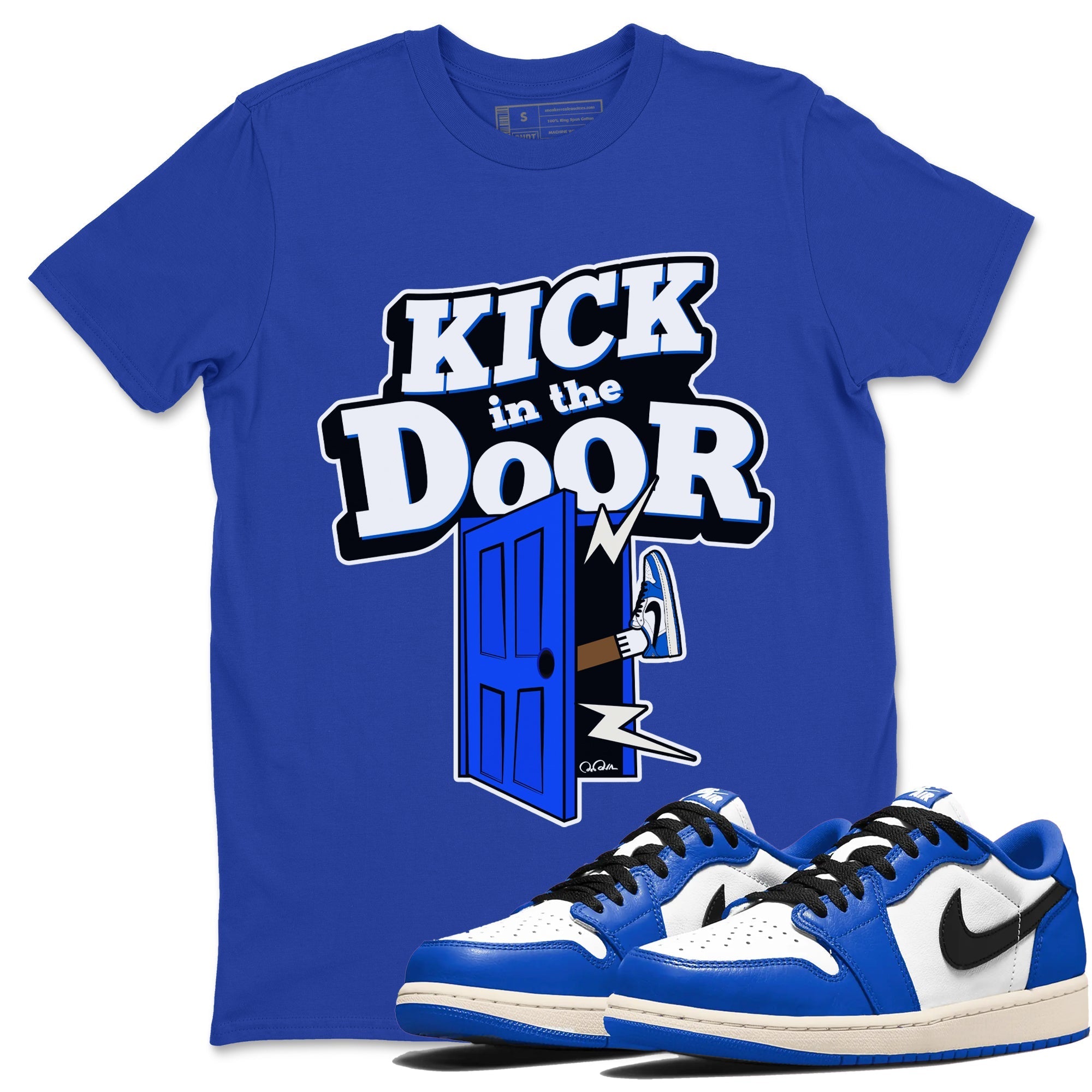 Kick In The Door snkmatch Tees - Air Jordan 1 Game Royal