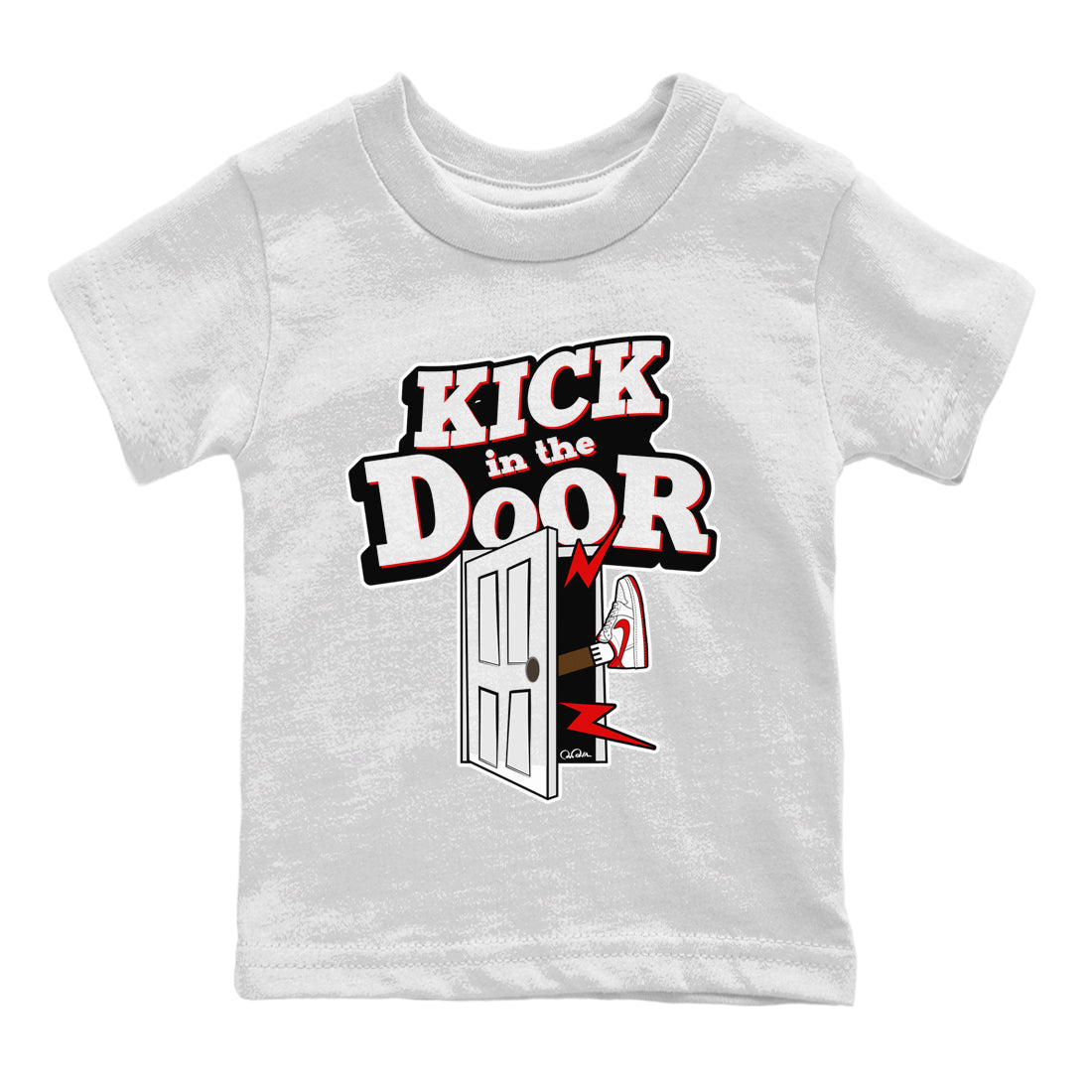 Kick In The Door snkmatch Tee Kids - Air Jordan 1 University Red