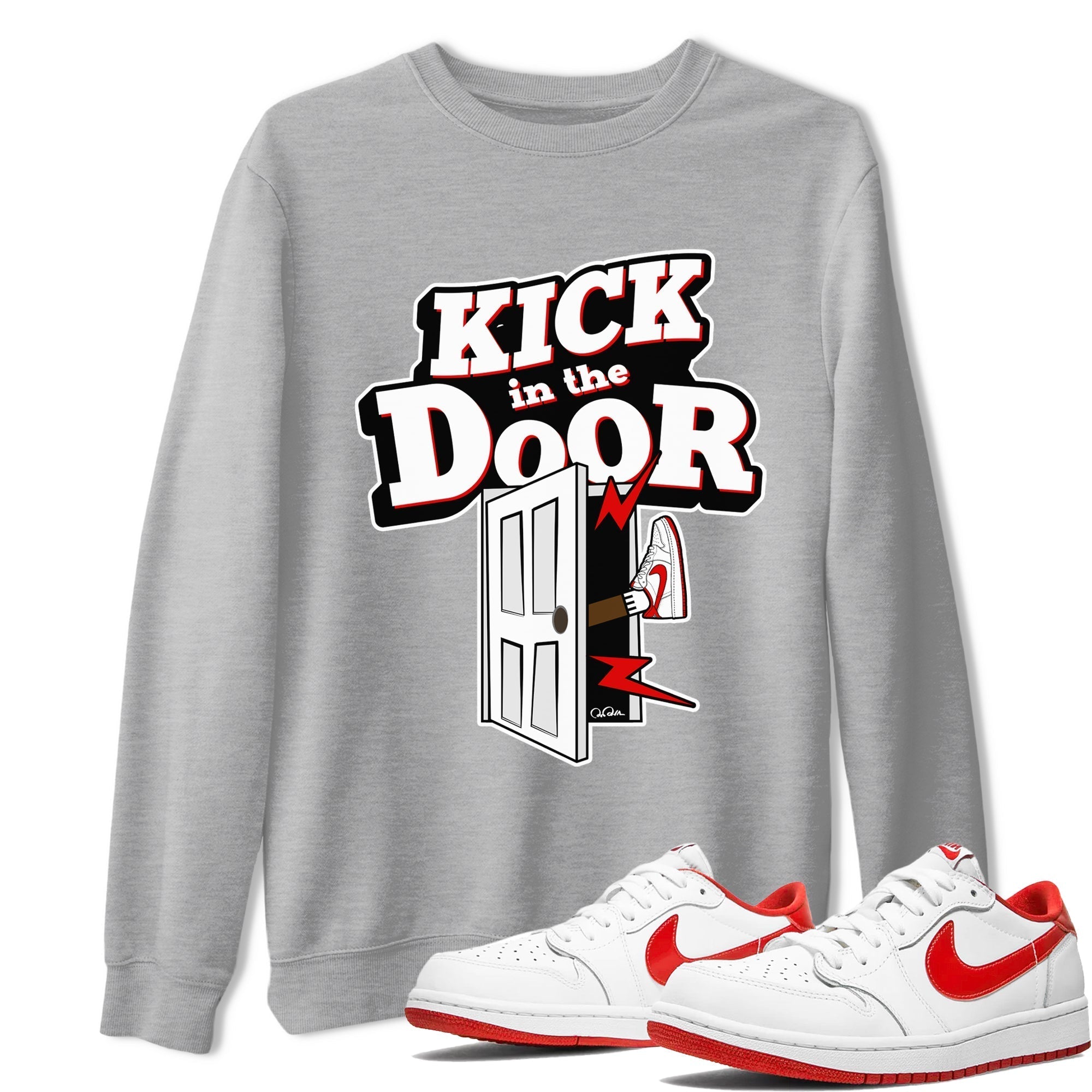 Kick In The Door snkmatch Tee - Air Jordan 1 University Red