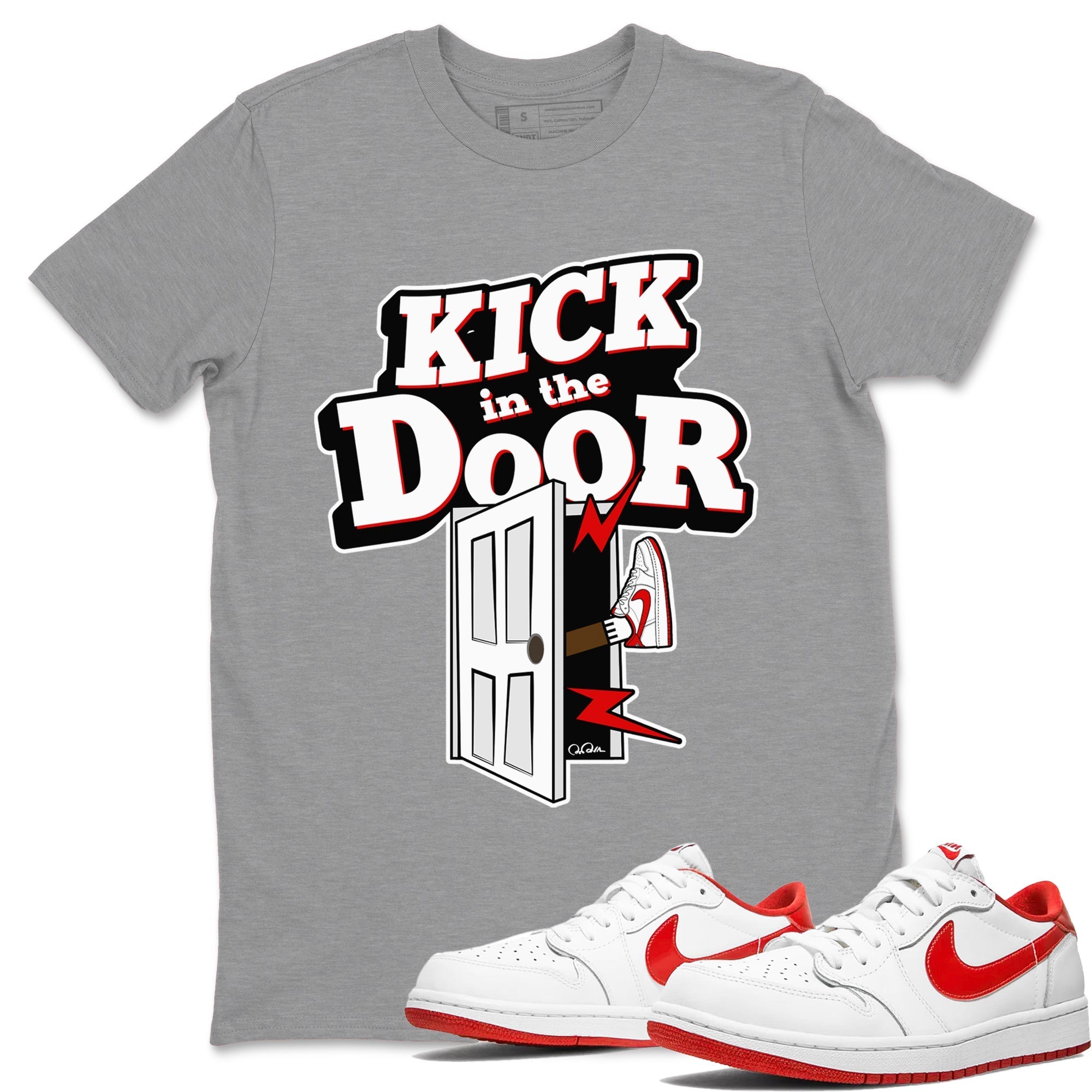 Kick In The Door snkmatch Tee - Air Jordan 1 University Red