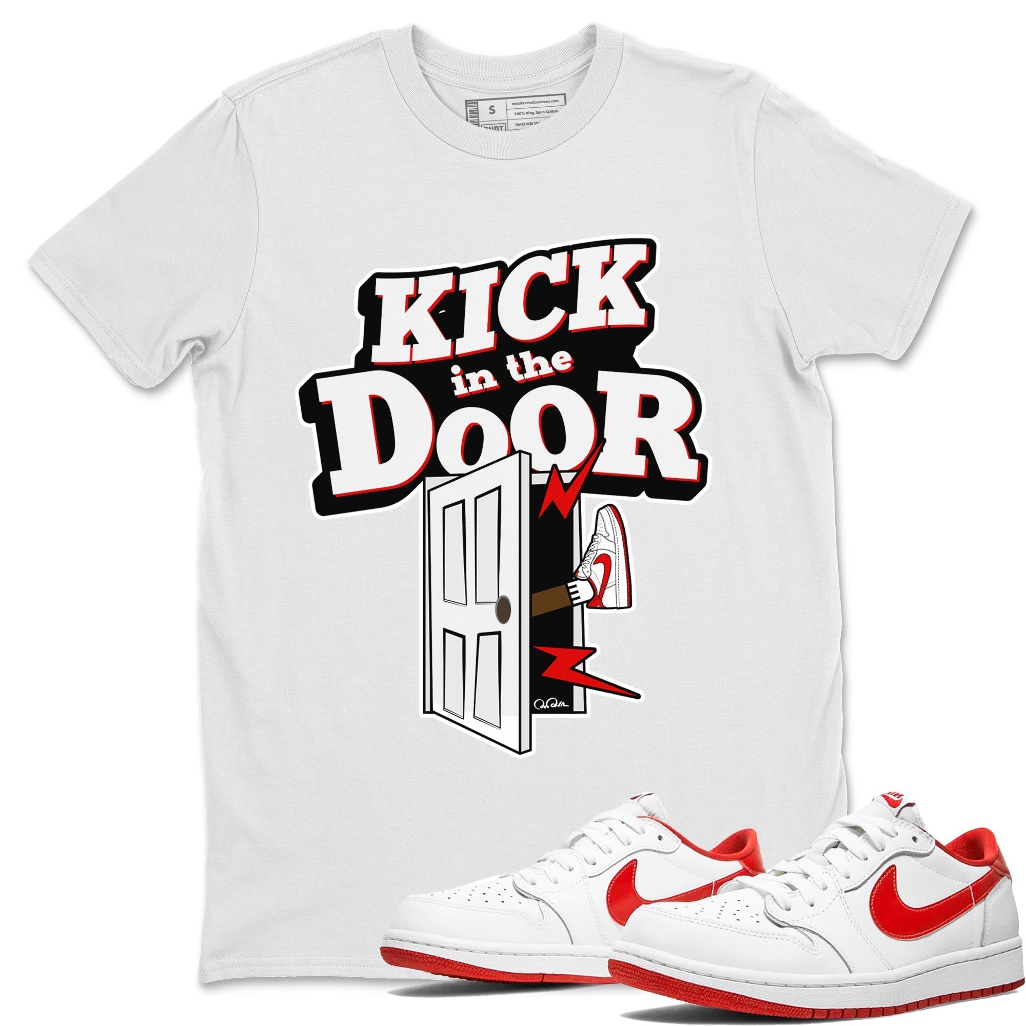 Kick In The Door snkmatch Tee - Air Jordan 1 University Red
