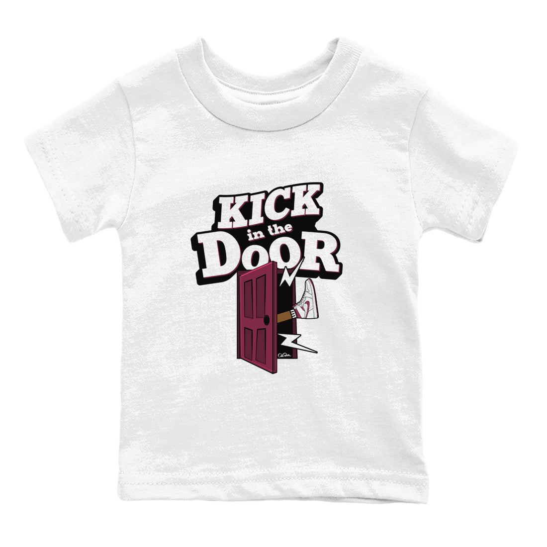 Kick In The Door snkmatch Tee Kids - Air Jordan 1 Metallic Burgundy