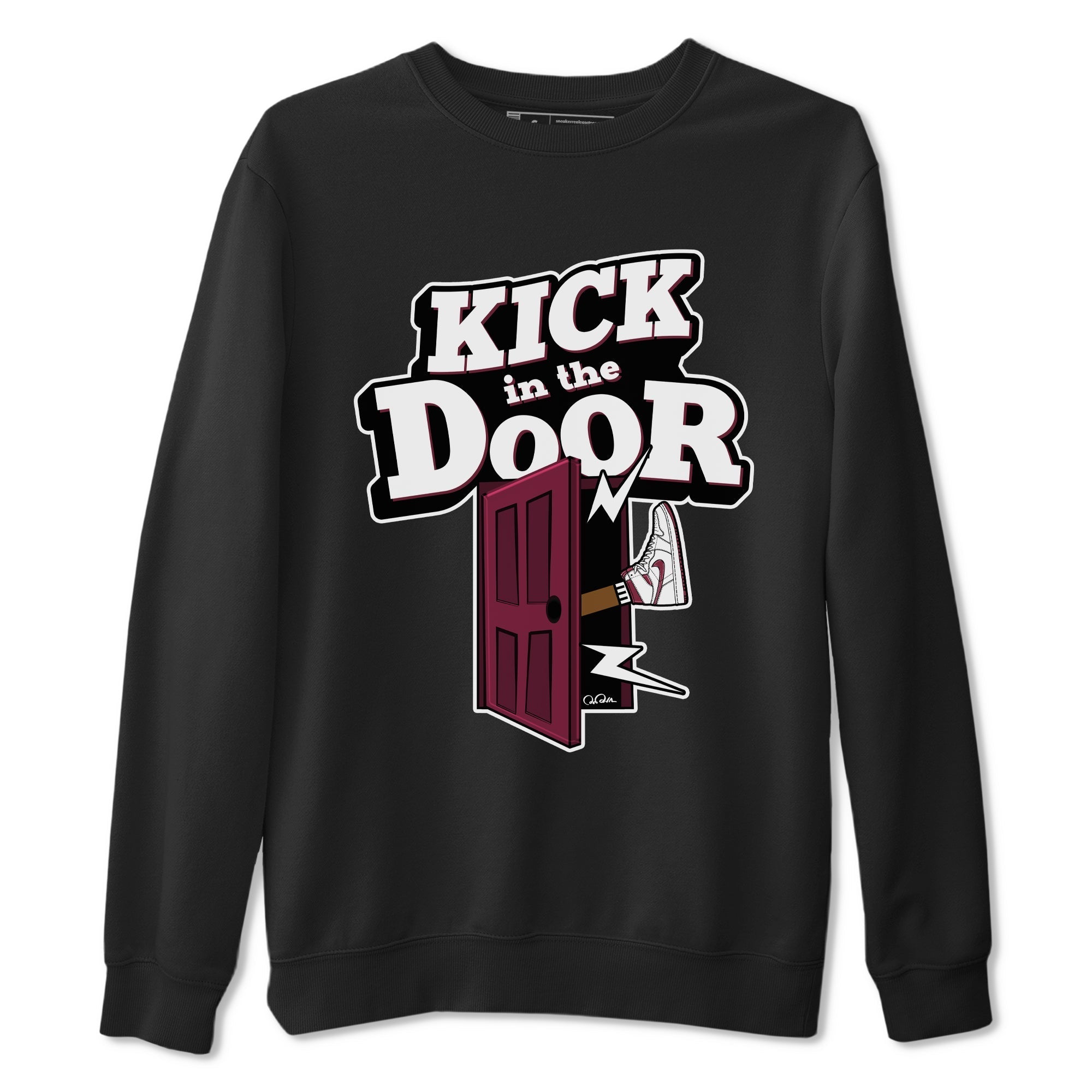 Kick In The Door snkmatch Tee - Air Jordan 1 Metallic Burgundy