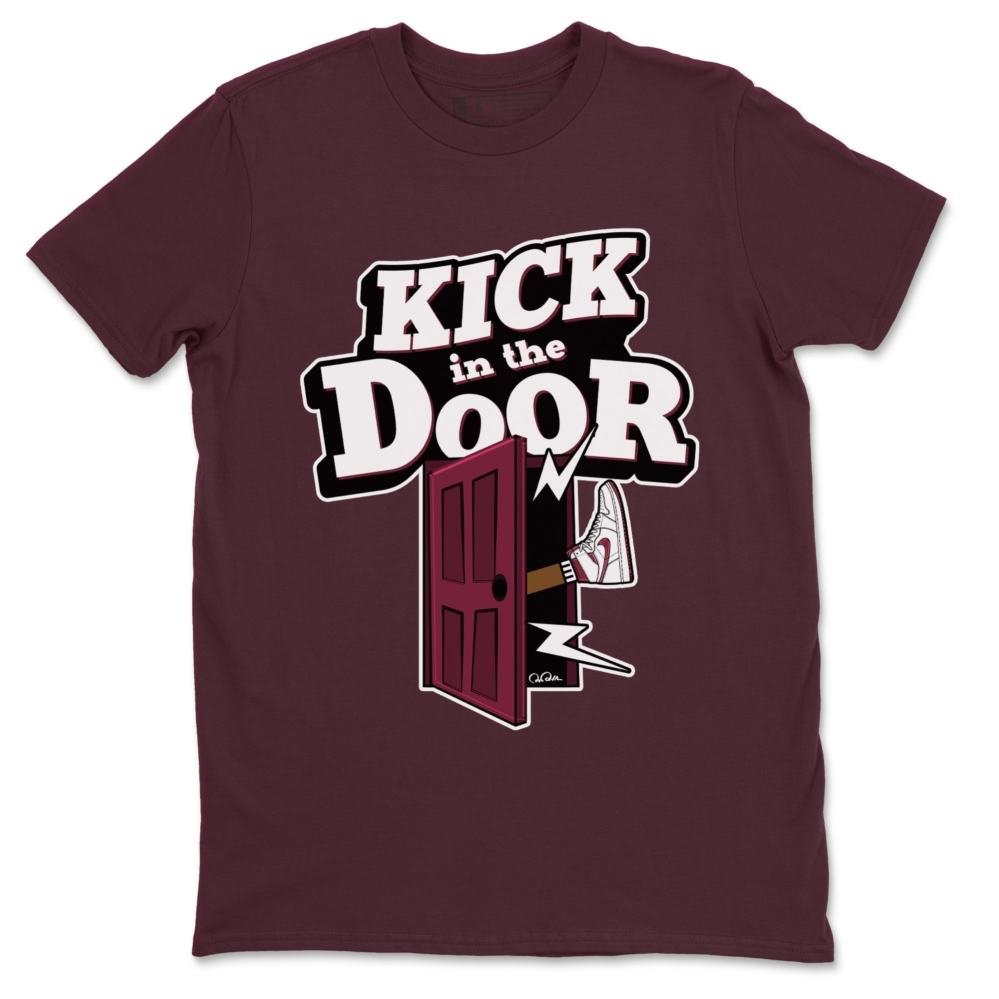 Kick In The Door snkmatch Tee - Air Jordan 1 Metallic Burgundy