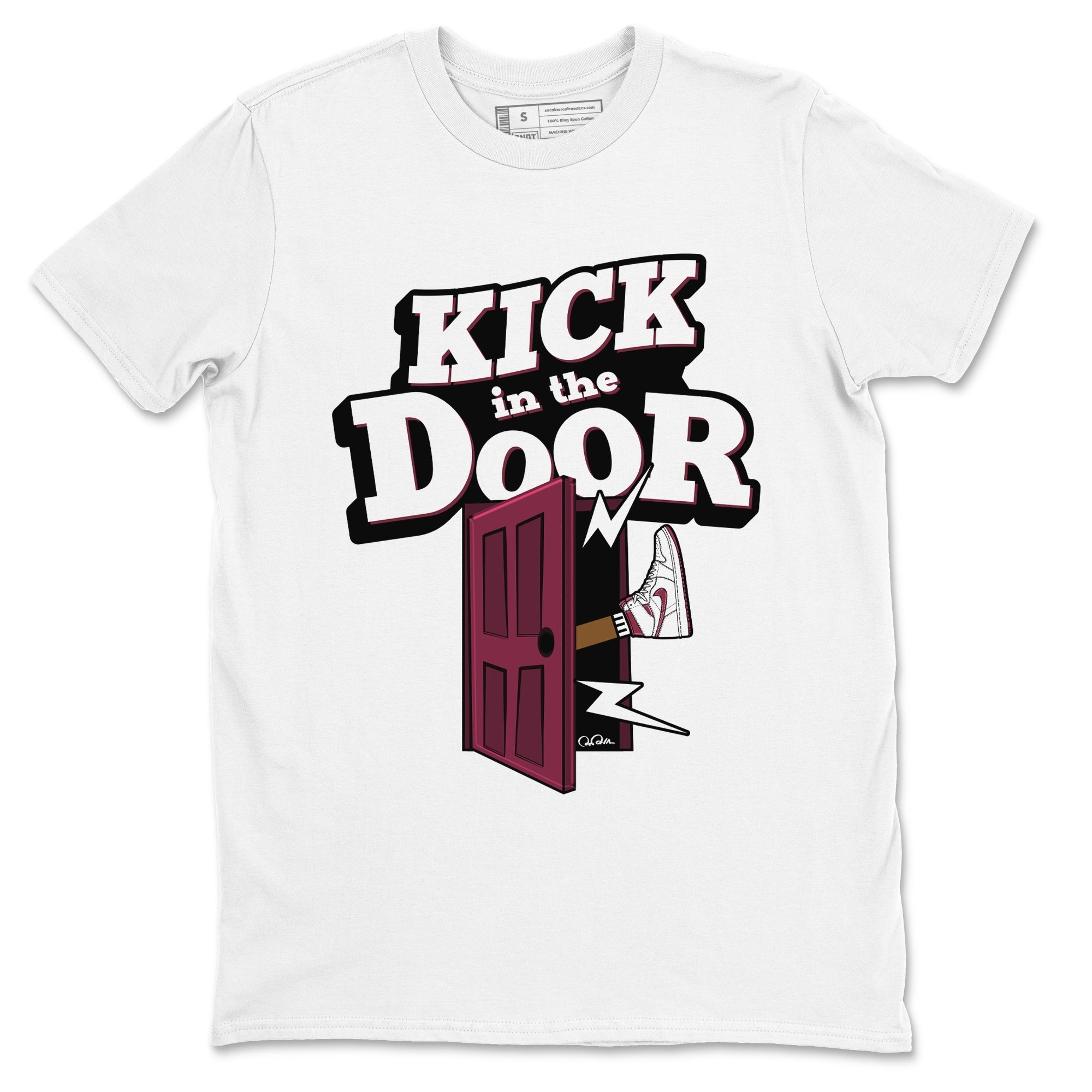Kick In The Door snkmatch Tee - Air Jordan 1 Metallic Burgundy