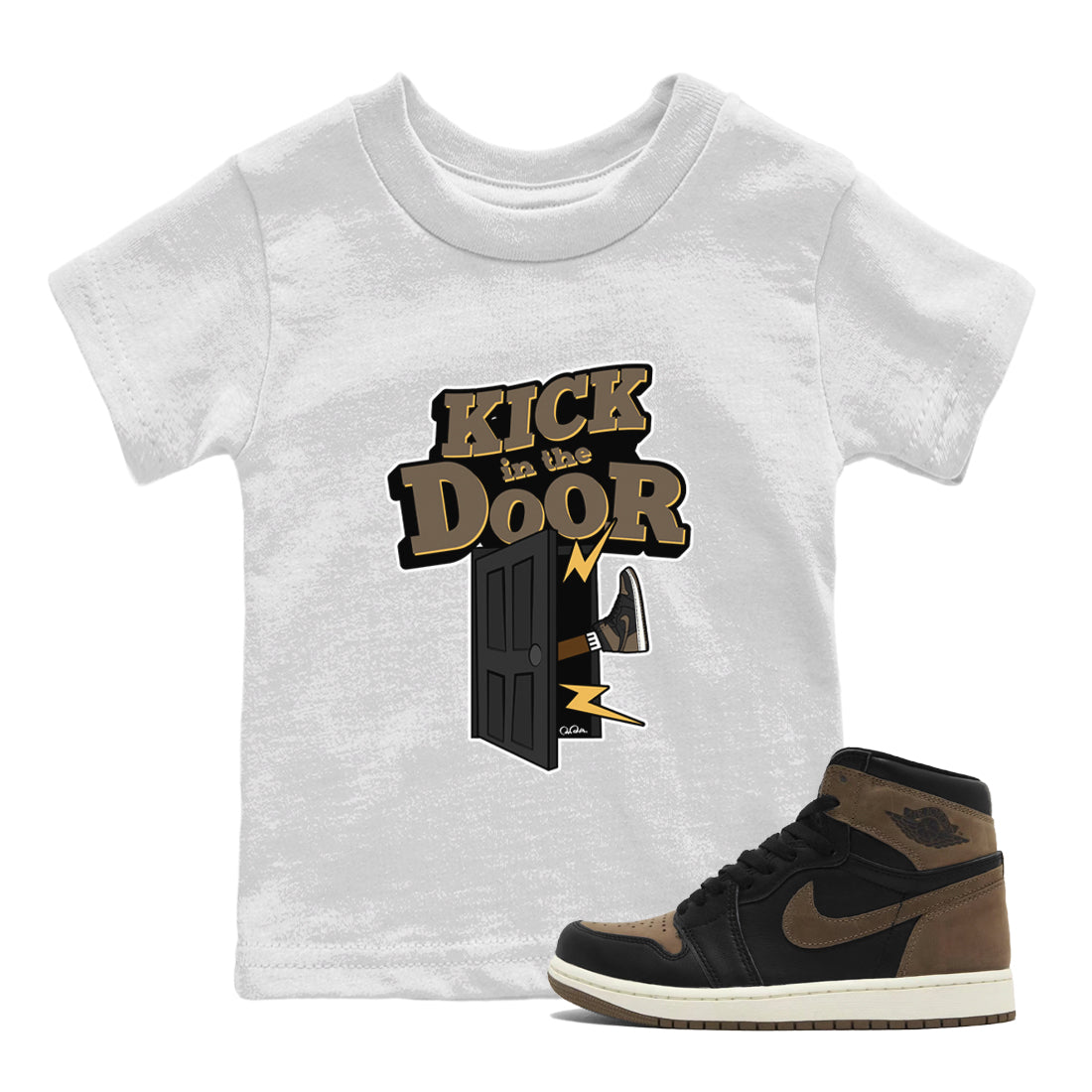 Kick In The Door snkmatch Tee Kids - Air Jordan 1 Palomino