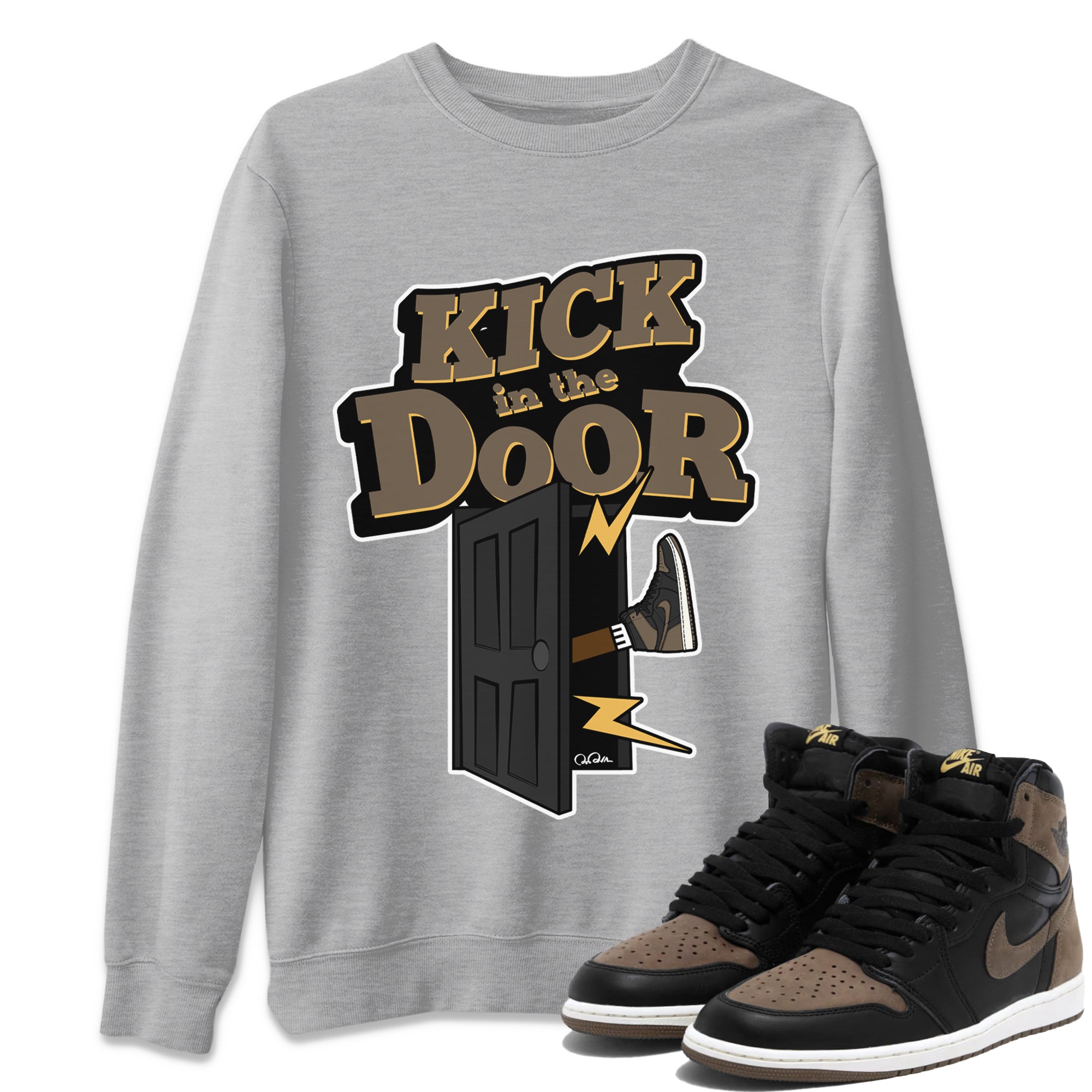 Kick In The Door snkmatch Tee - Air Jordan 1 Palomino