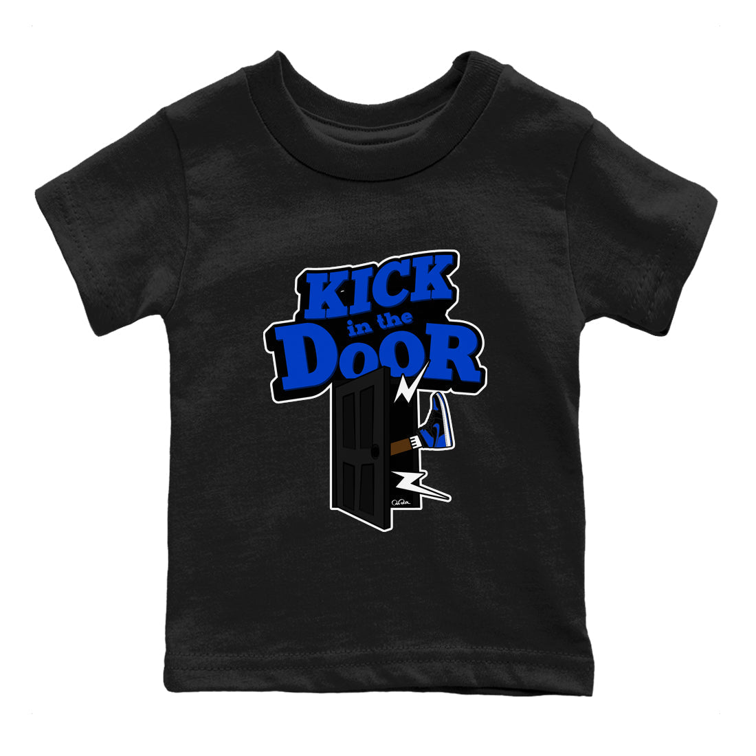Kick In The Door snkmatch Tee Kids - Air Jordan 1 Royal Reimagined