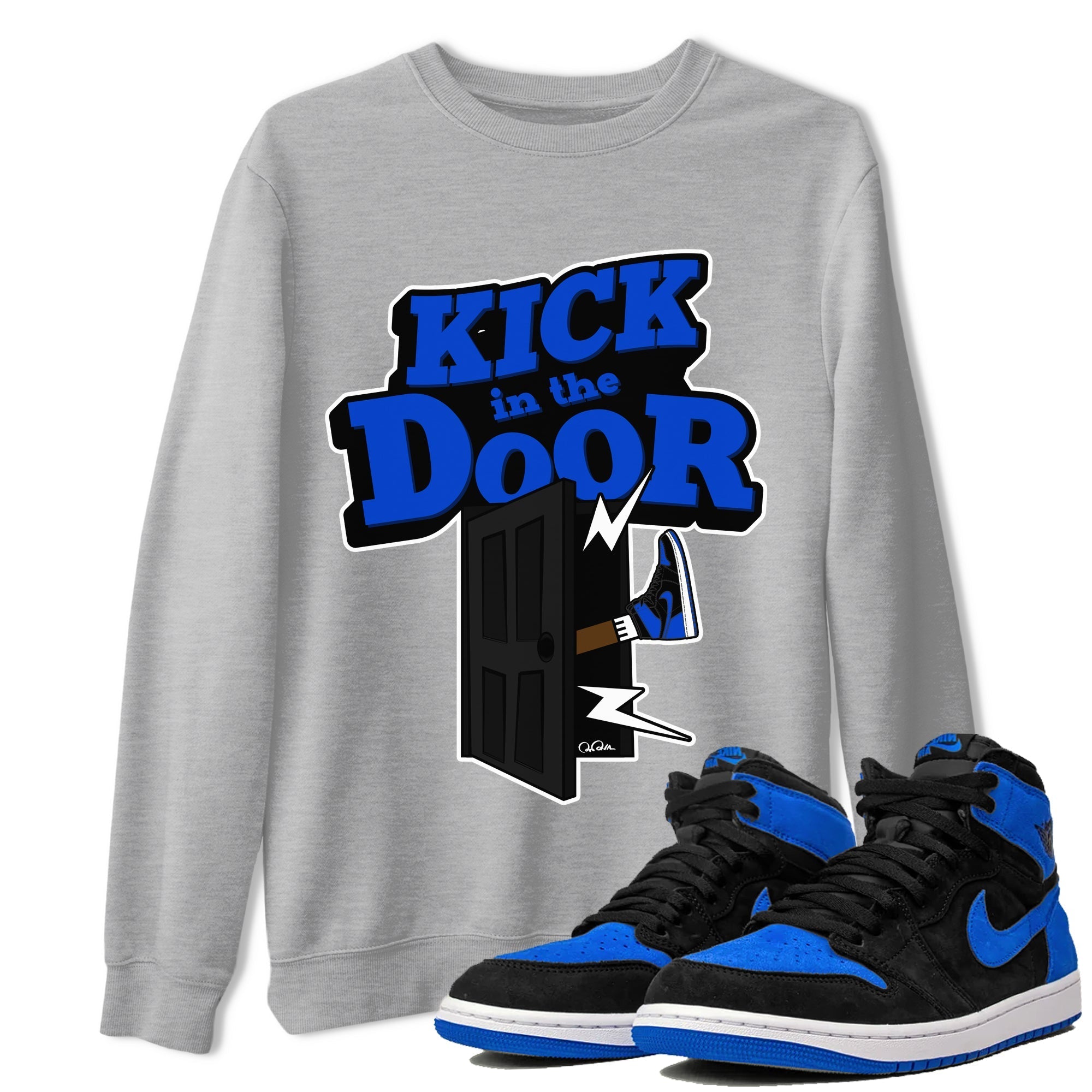 Kick In The Door snkmatch Tee - Air Jordan 1 Royal Reimagined