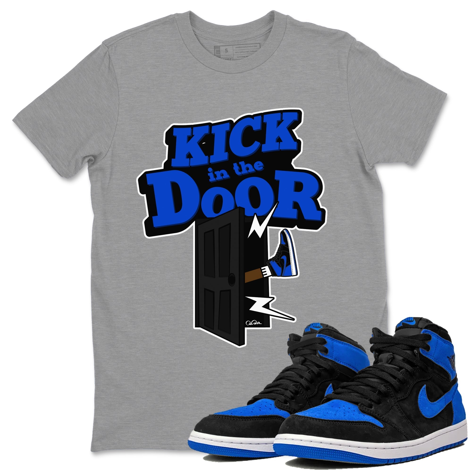 Kick In The Door snkmatch Tee - Air Jordan 1 Royal Reimagined