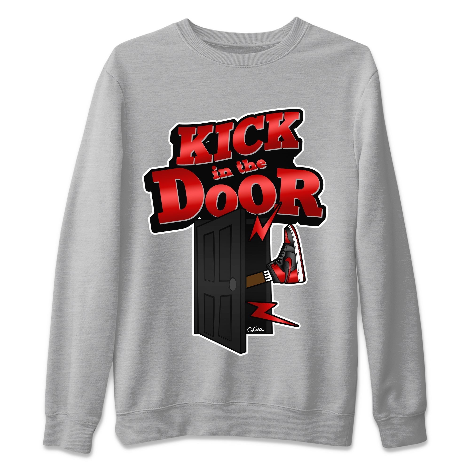 Kick In The Door Unisex Tops - Air Jordan 1 Satin Bred