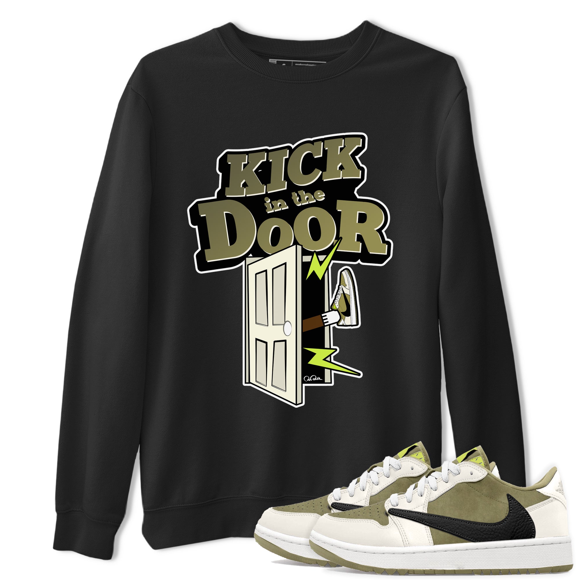 Kick In The Door snkmatch Tee - Air Jordan 1 Travis Scott Golf