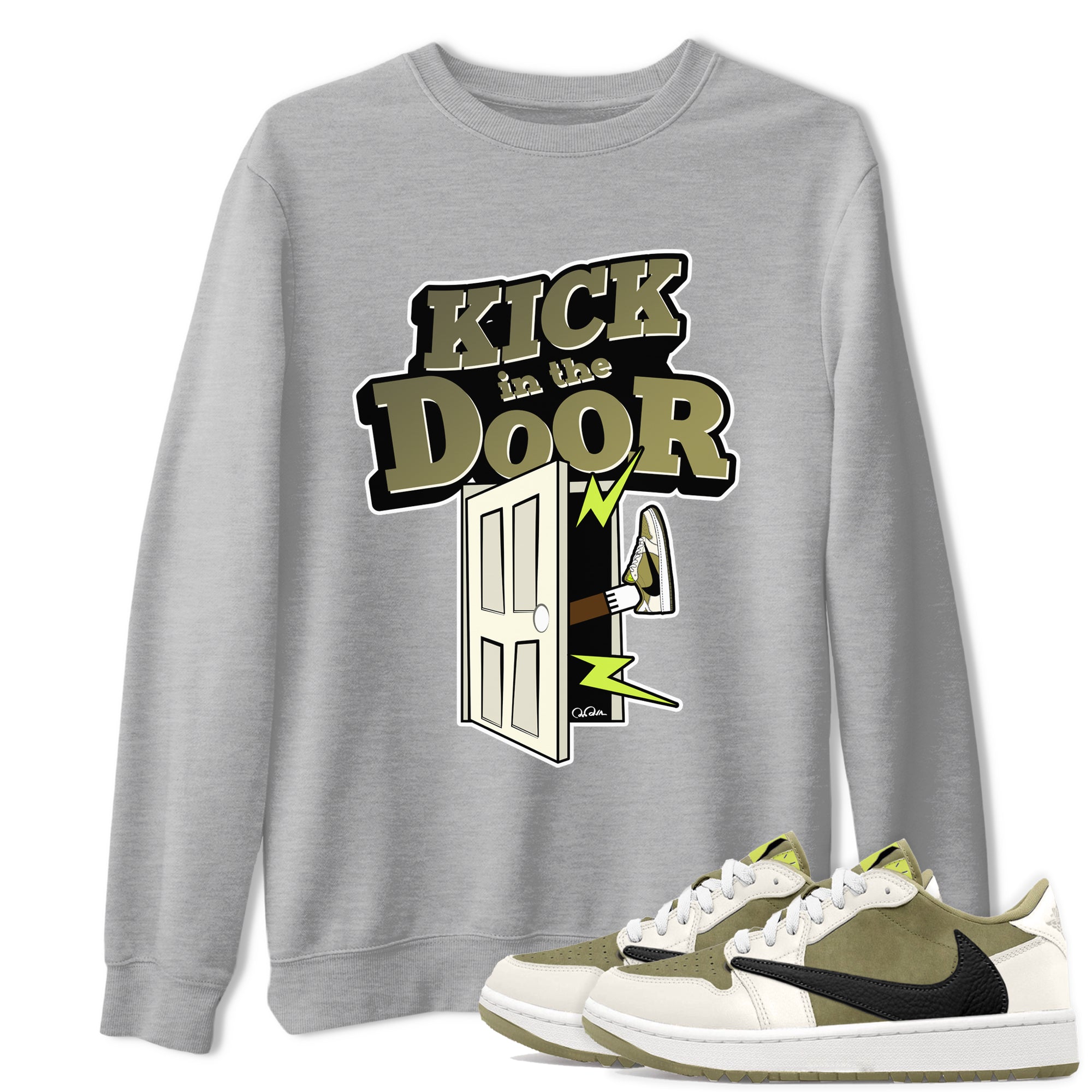 Kick In The Door snkmatch Tee - Air Jordan 1 Travis Scott Golf
