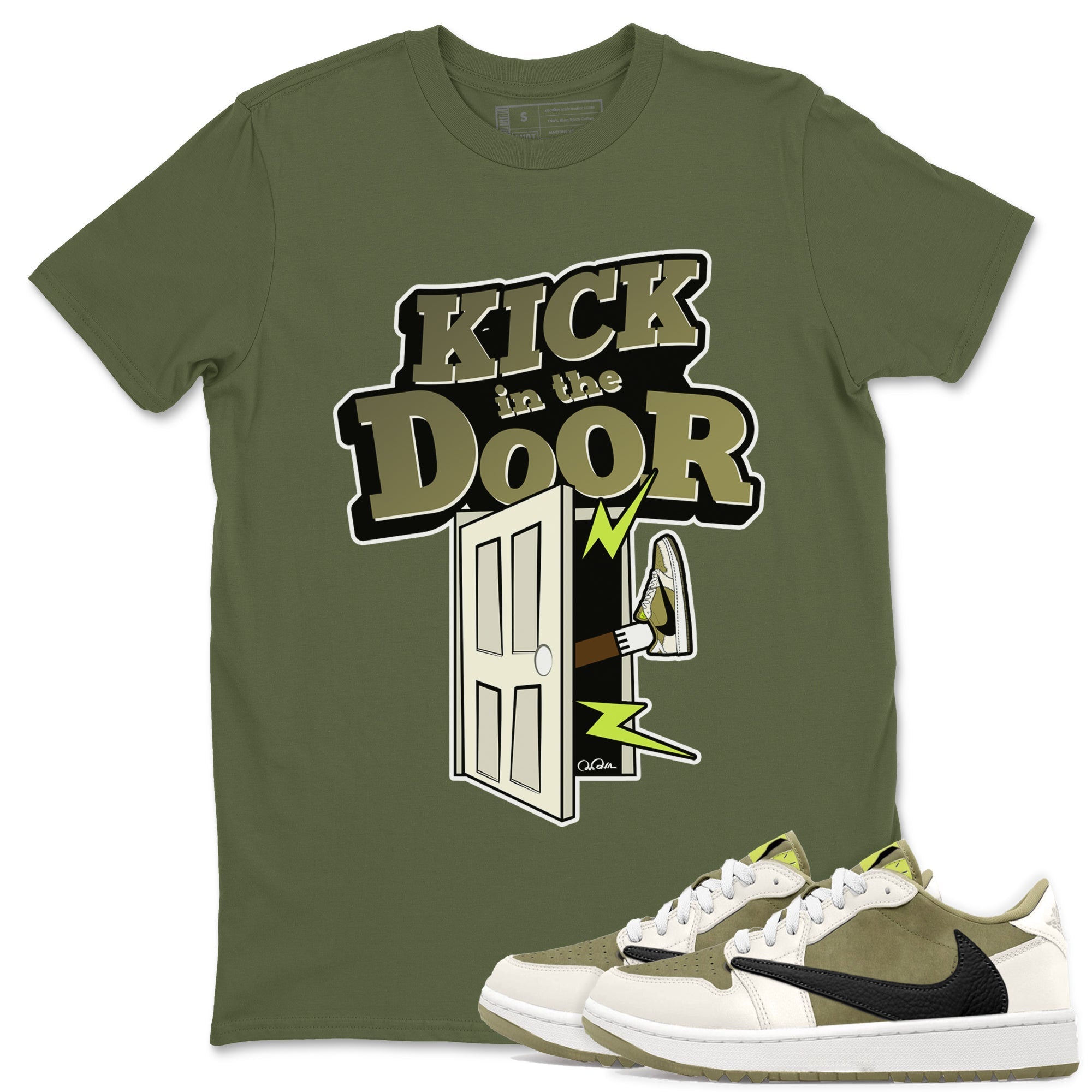 Kick In The Door snkmatch Tee - Air Jordan 1 Travis Scott Golf