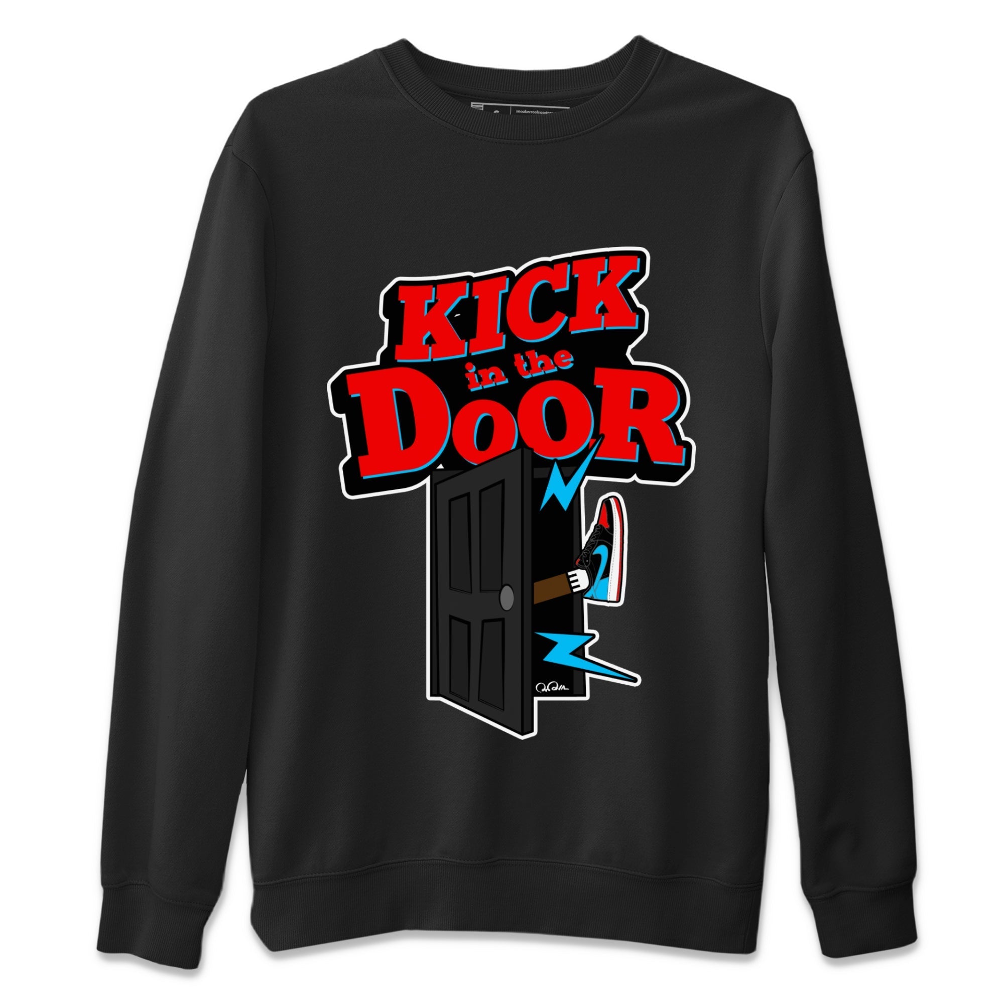 Kick In The Door Unisex Tops - Air Jordan 1 UNC to Chicago
